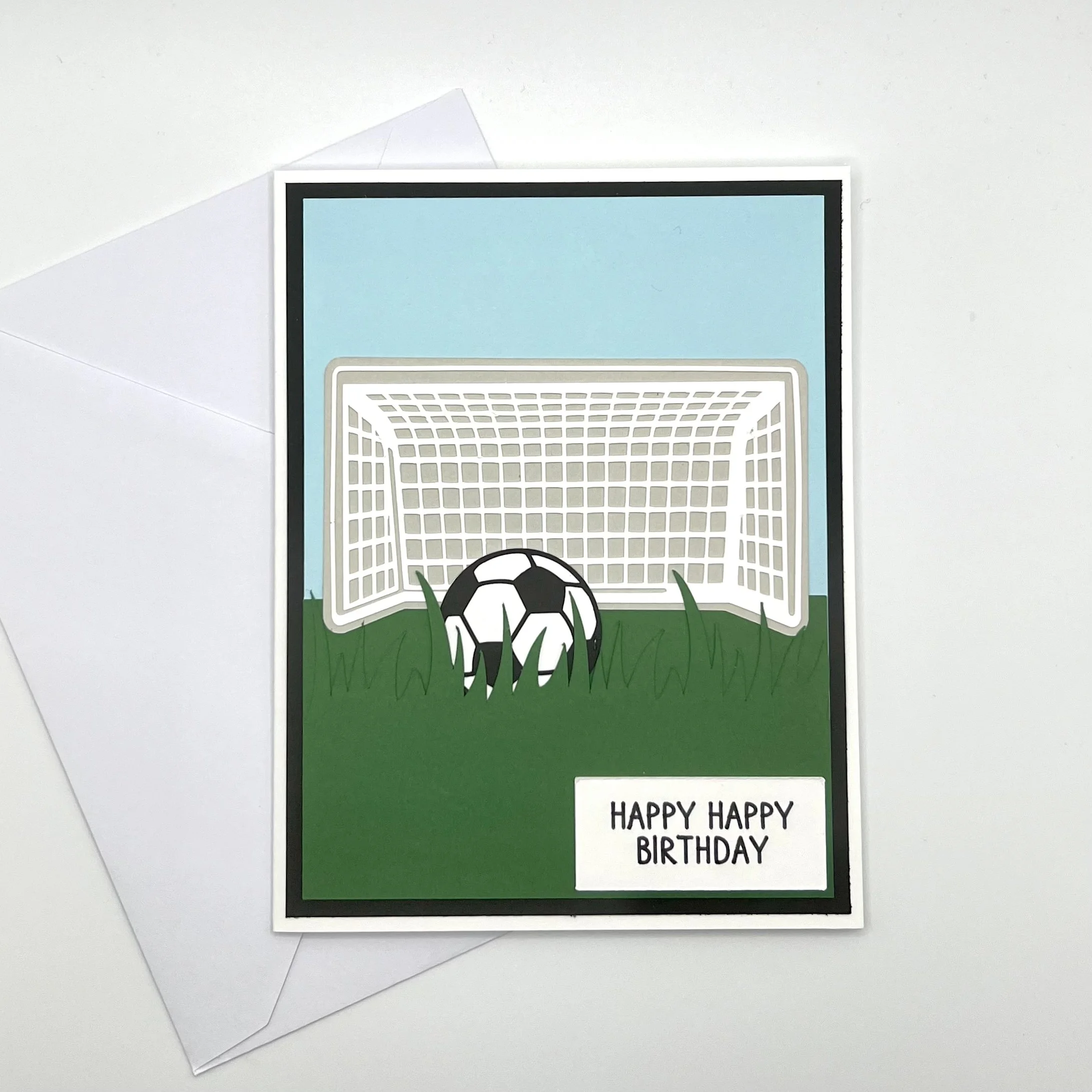 Soccer Field Birthday Card