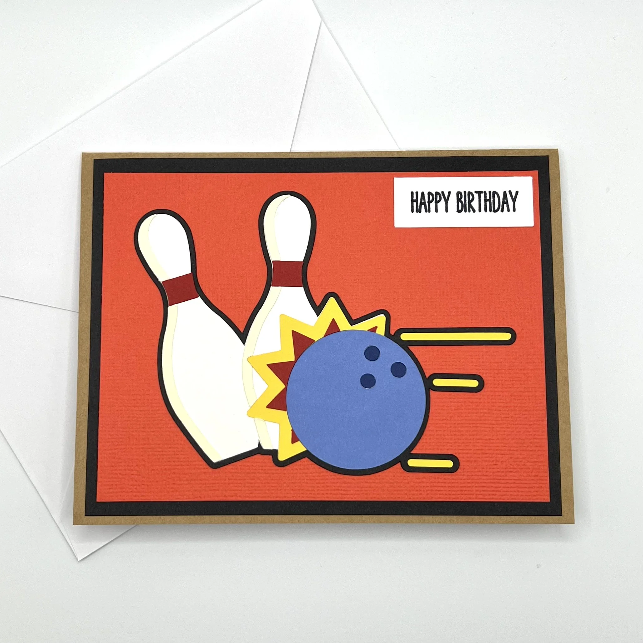 Bowling Birthday Card