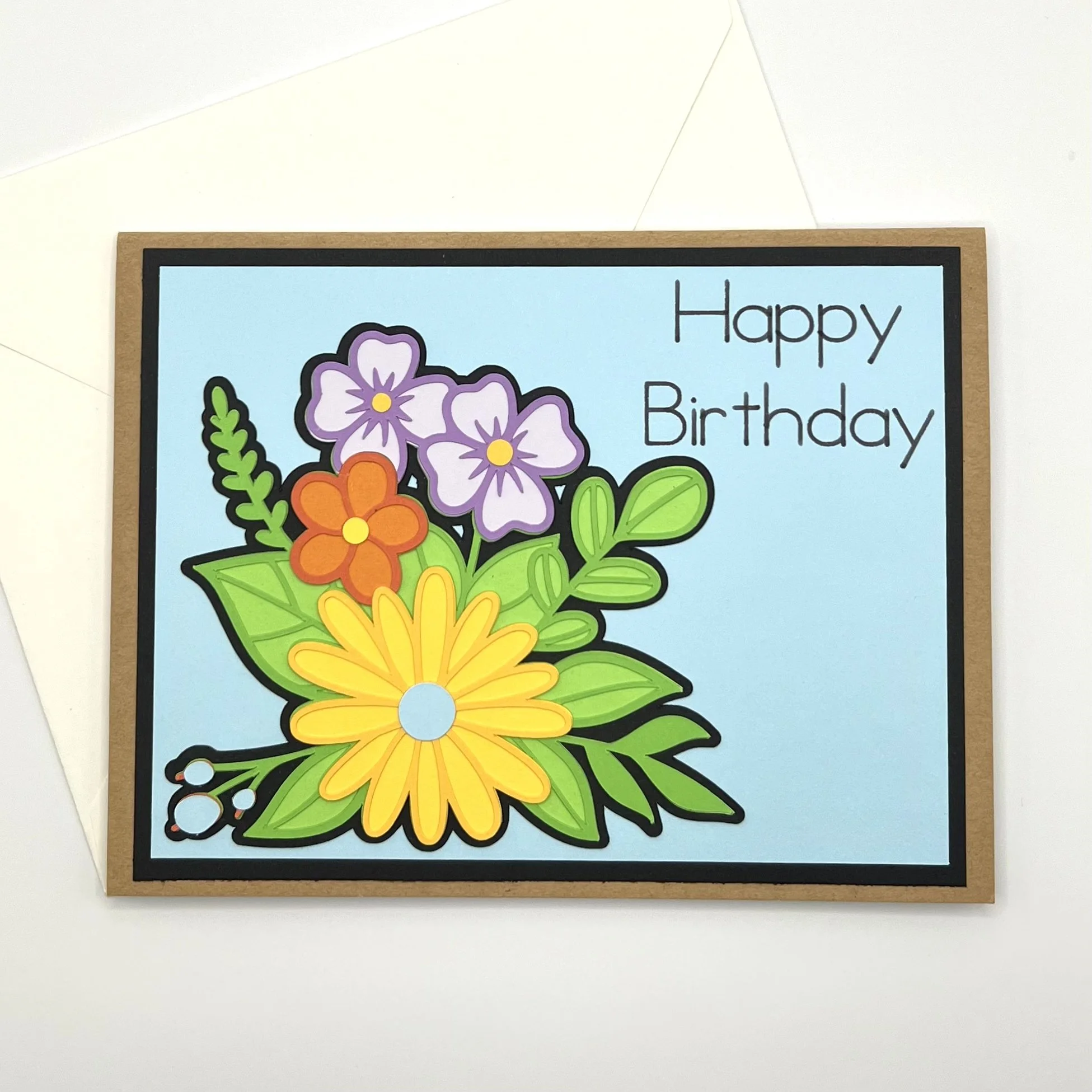 Pretty Floral Birthday Card