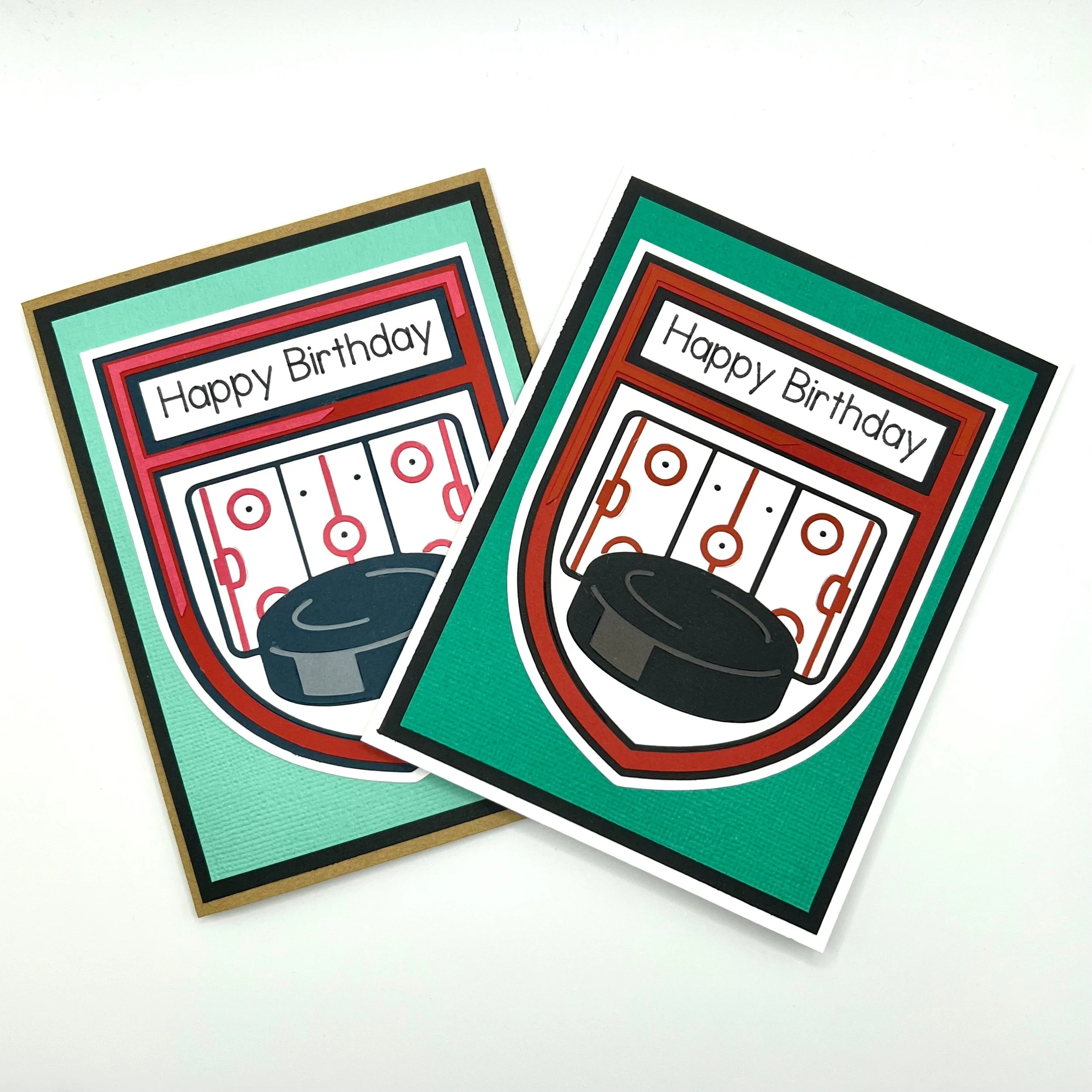 Hockey Crest Birthday Card