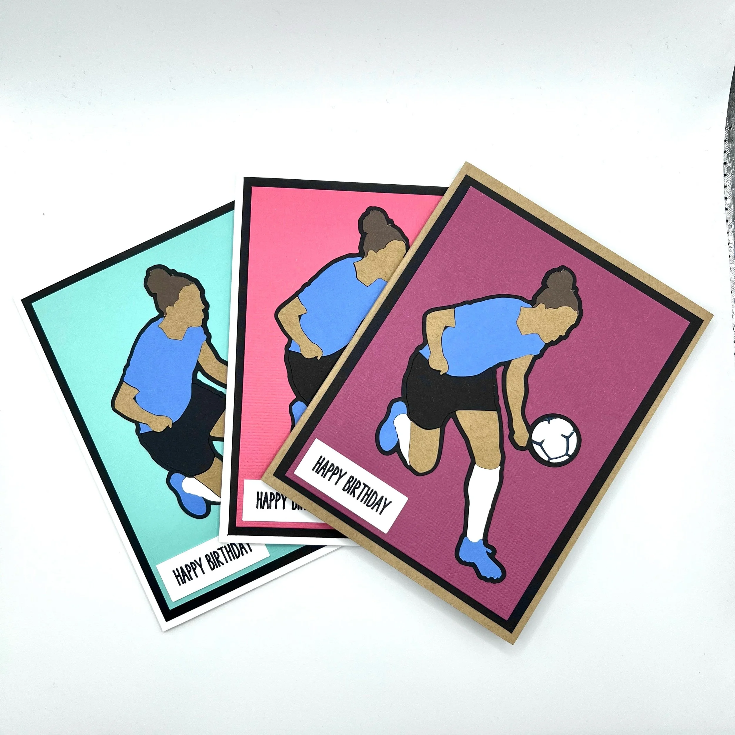 Female Soccer Player Birthday Card