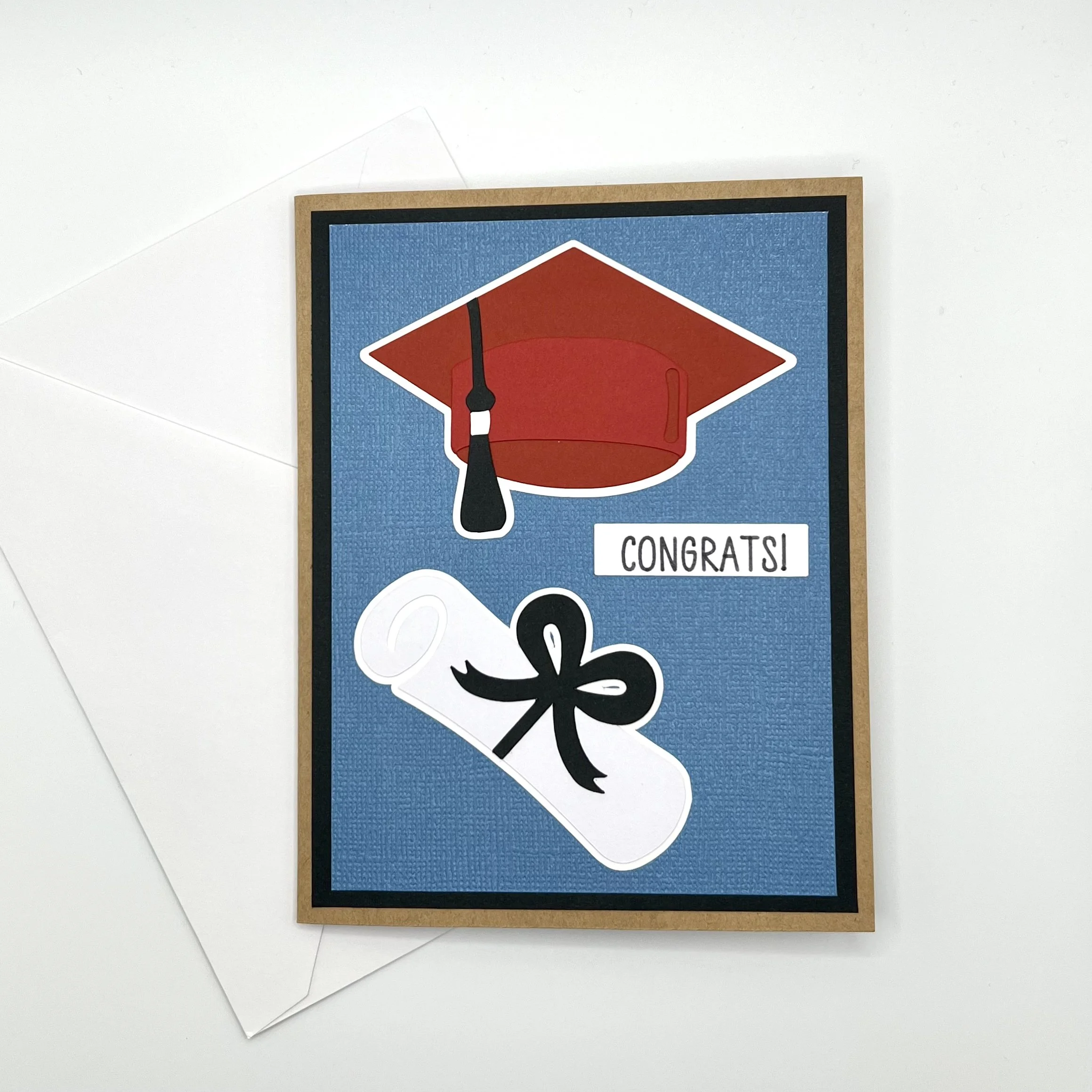 Cap and Scroll Congrats Grad Card