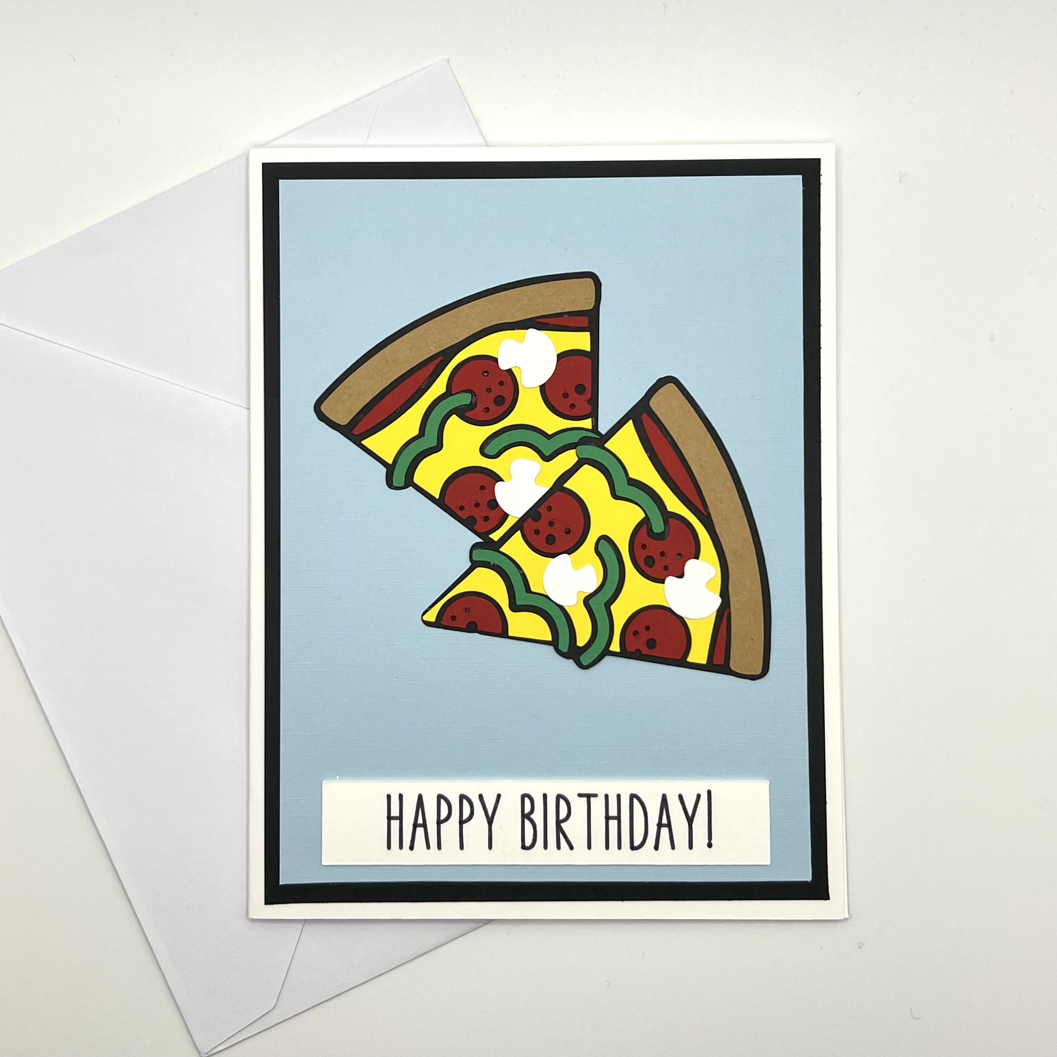 Pizza Birthday Card