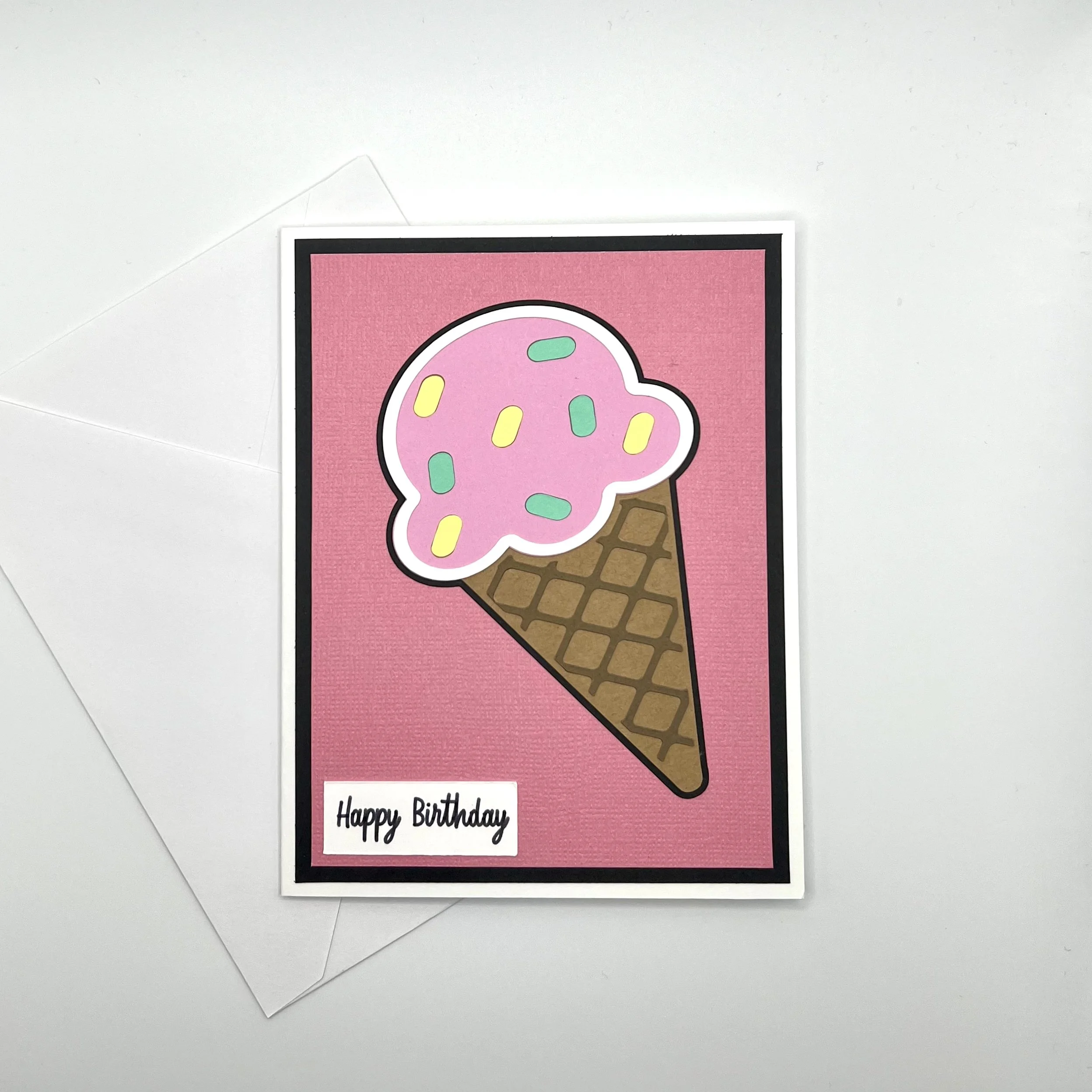 Ice Cream Cone Birthday Card