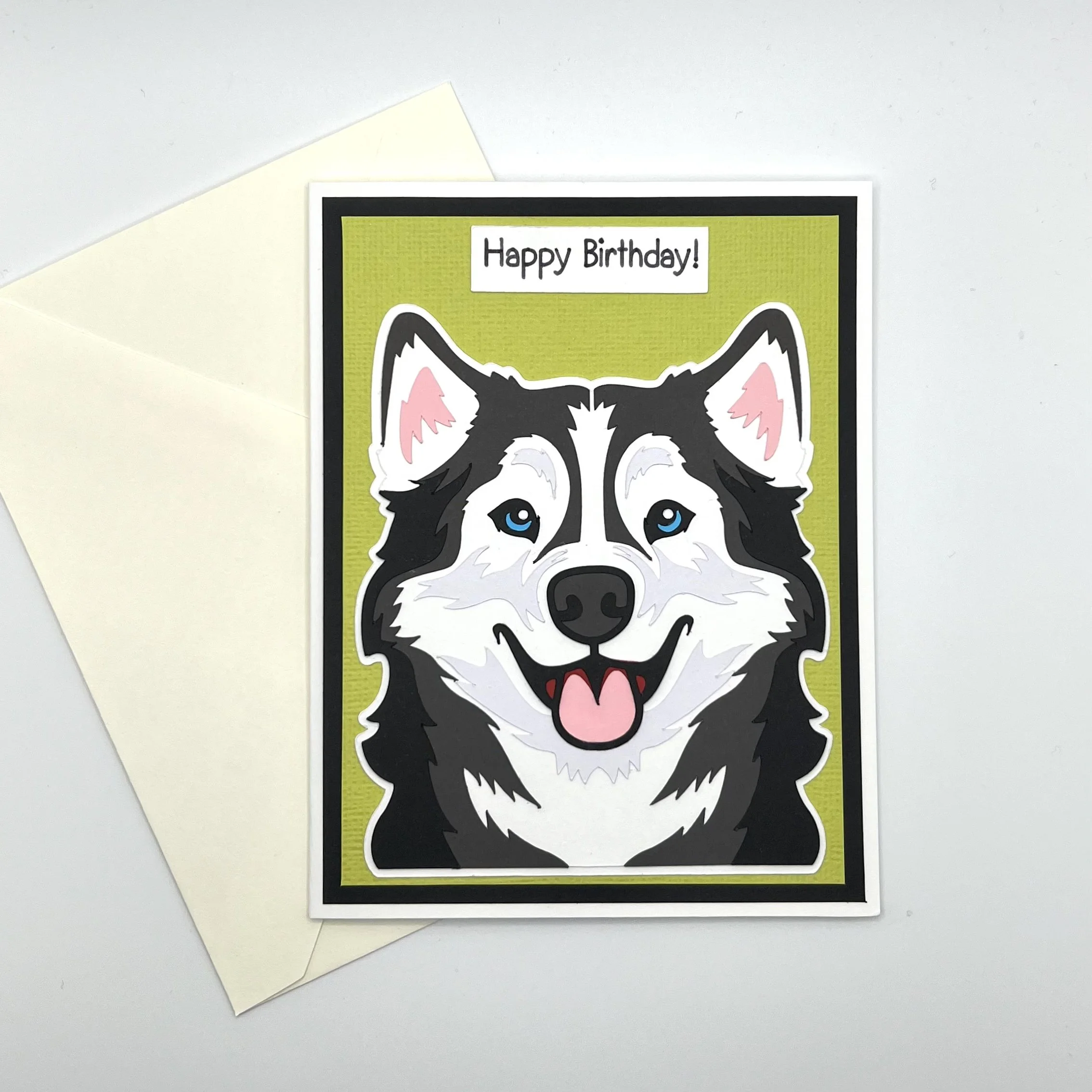 Husky Birthday Card