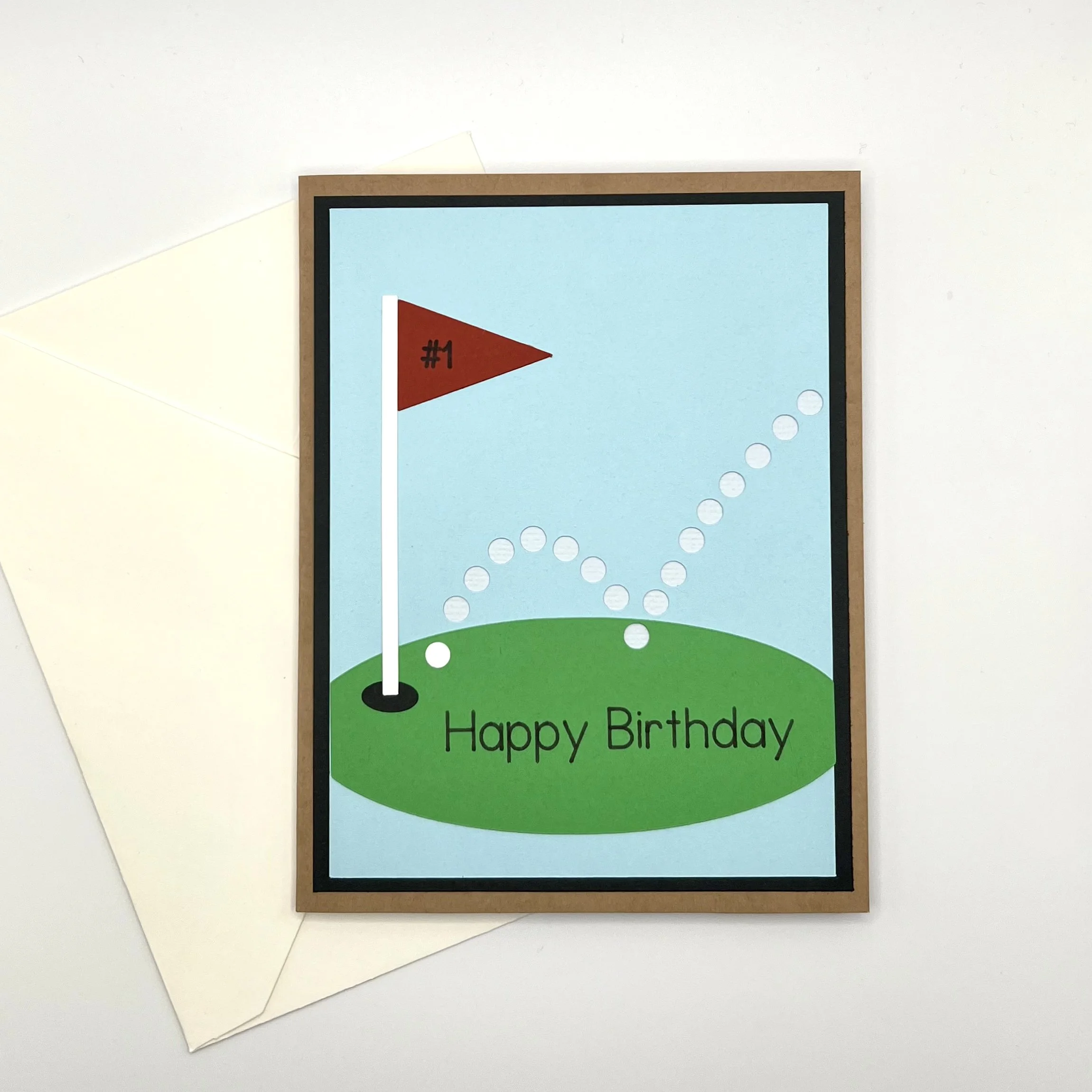 Golf Course Birthday Card