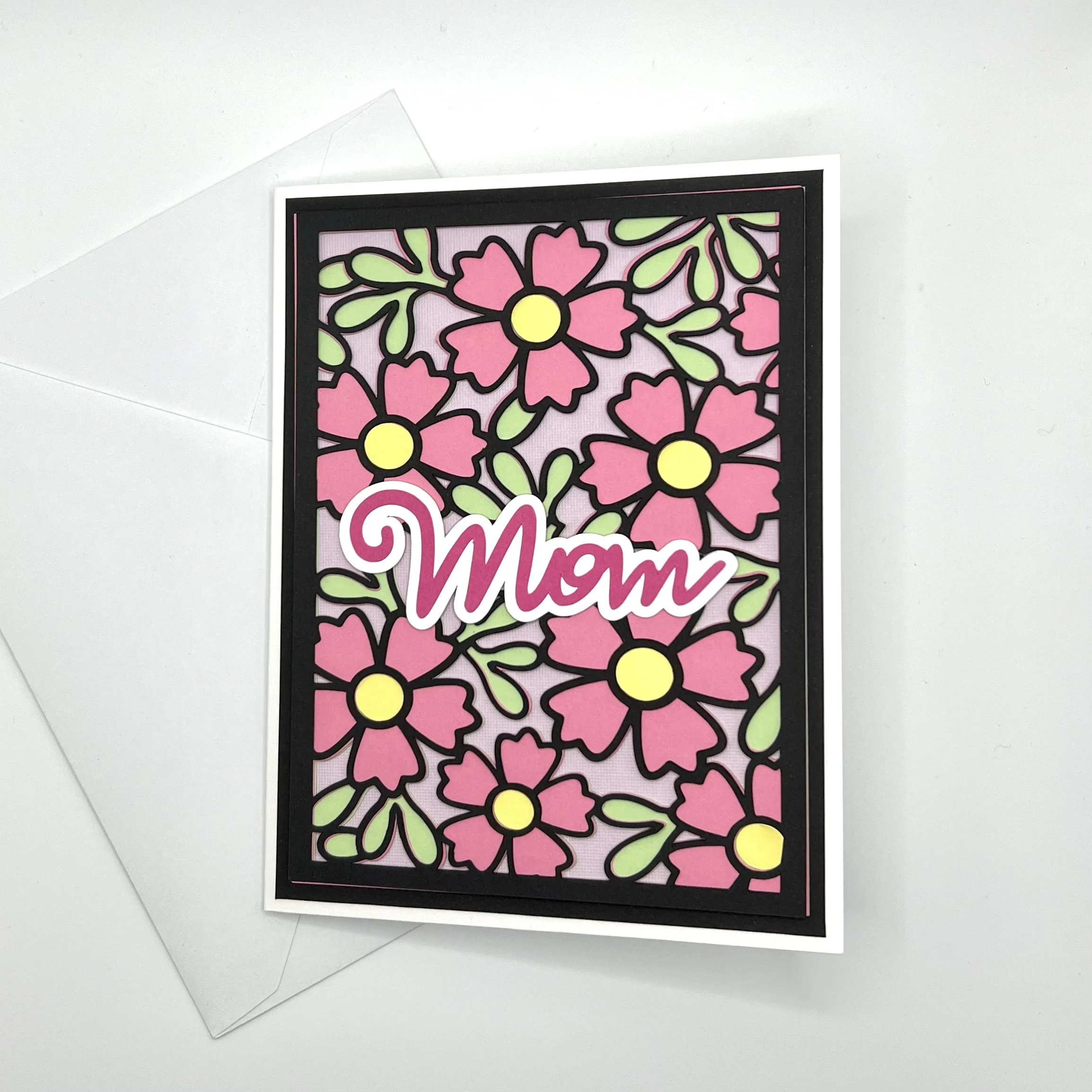 Pretty Floral Mom Greeting Card
