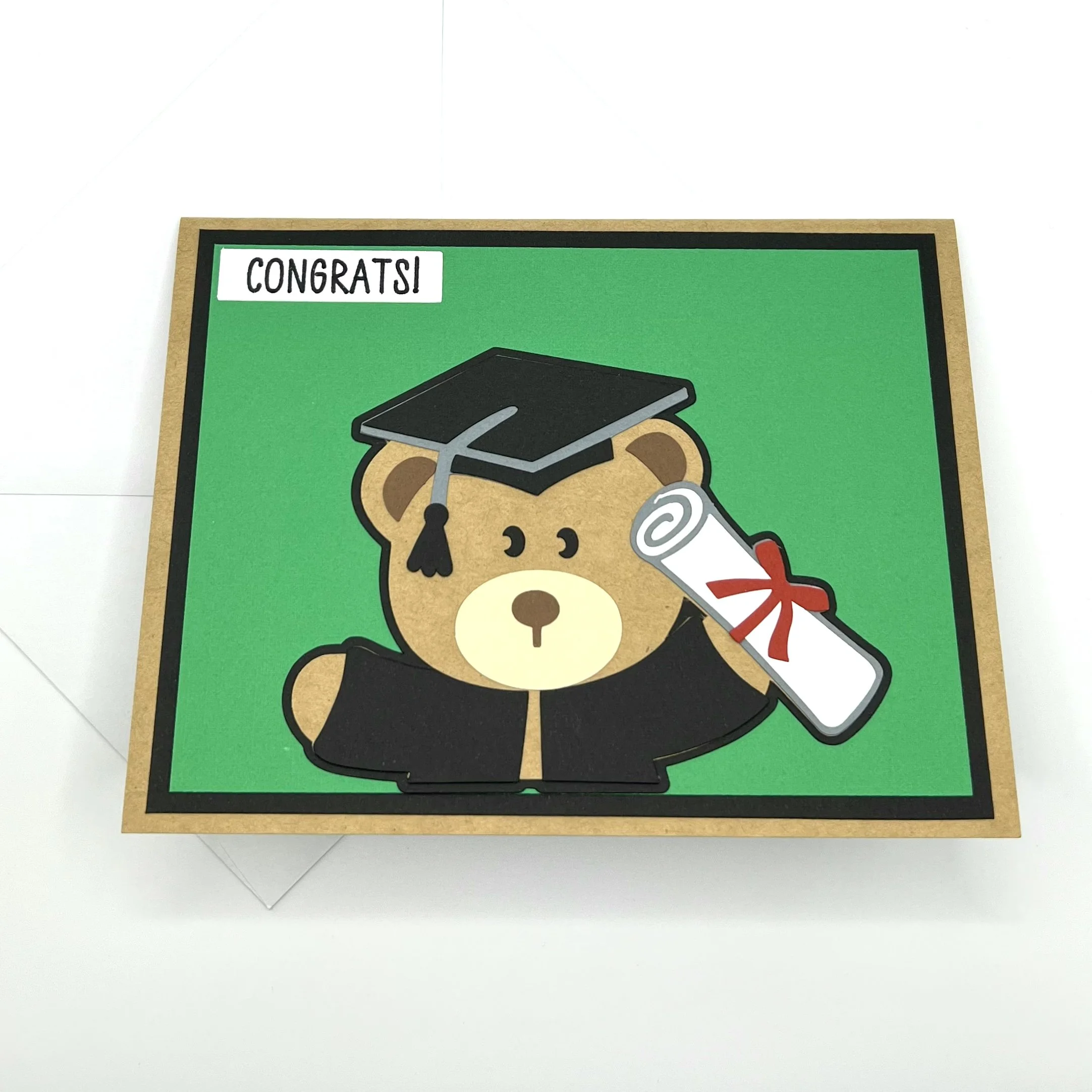 Graduation Bear Congrats Card