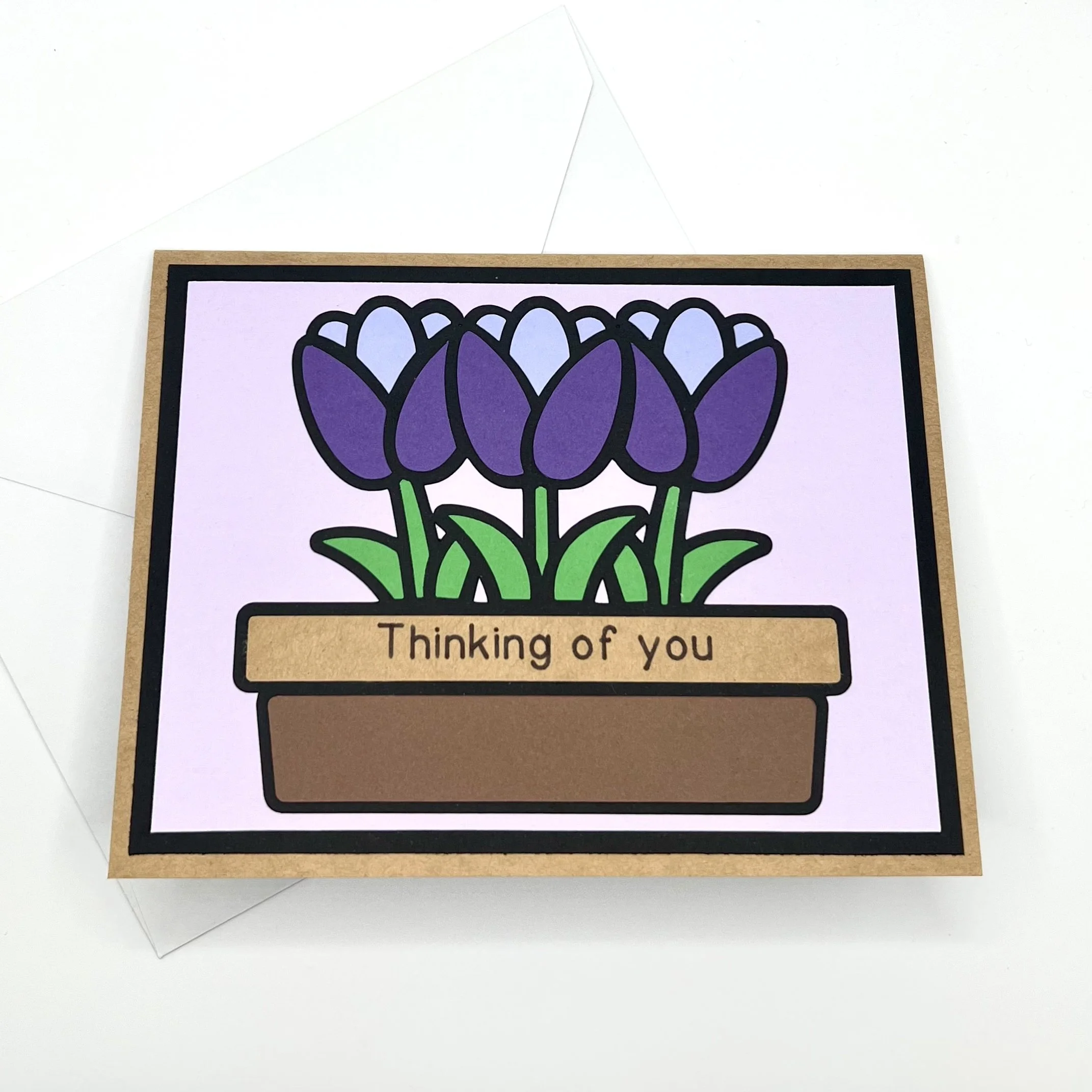 Tulip Thinking of You Greeting Card