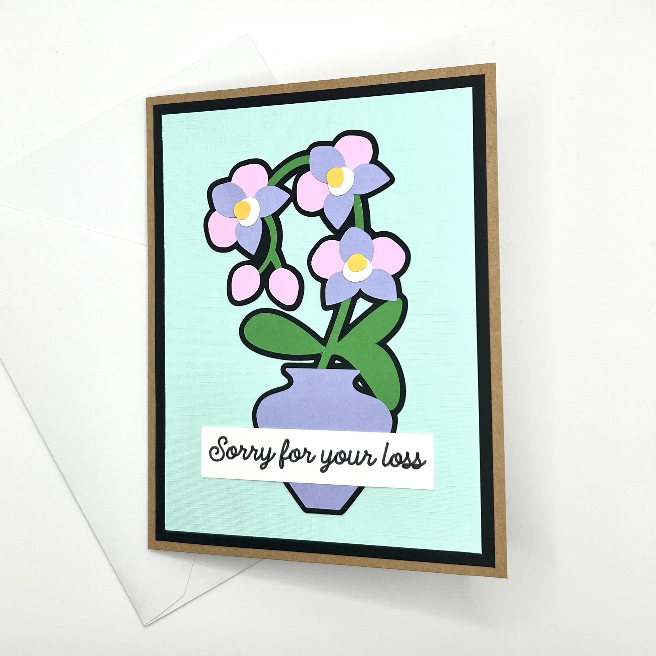 Orchid Sympathy Card