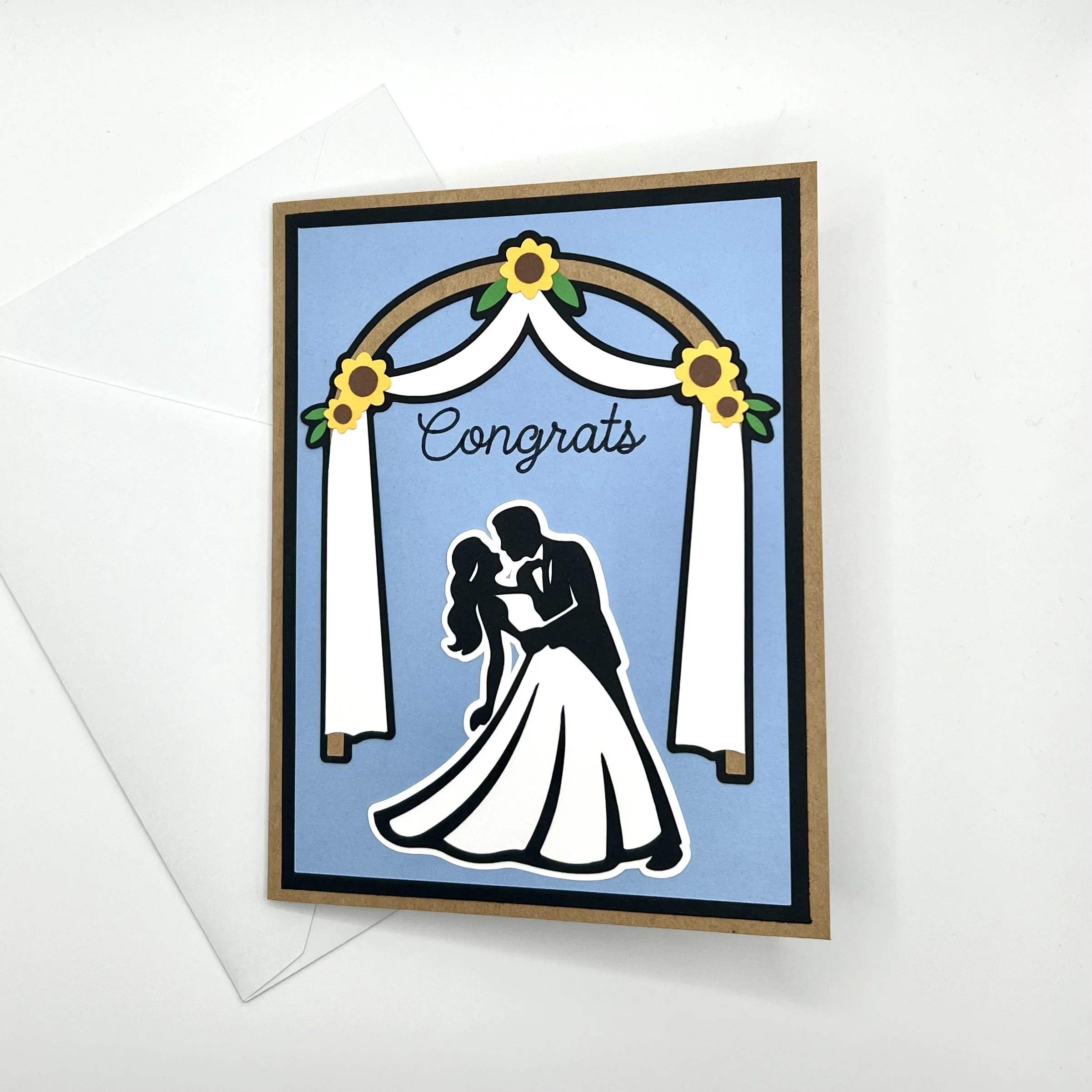 Bride and Groom Congrats Greeting Card