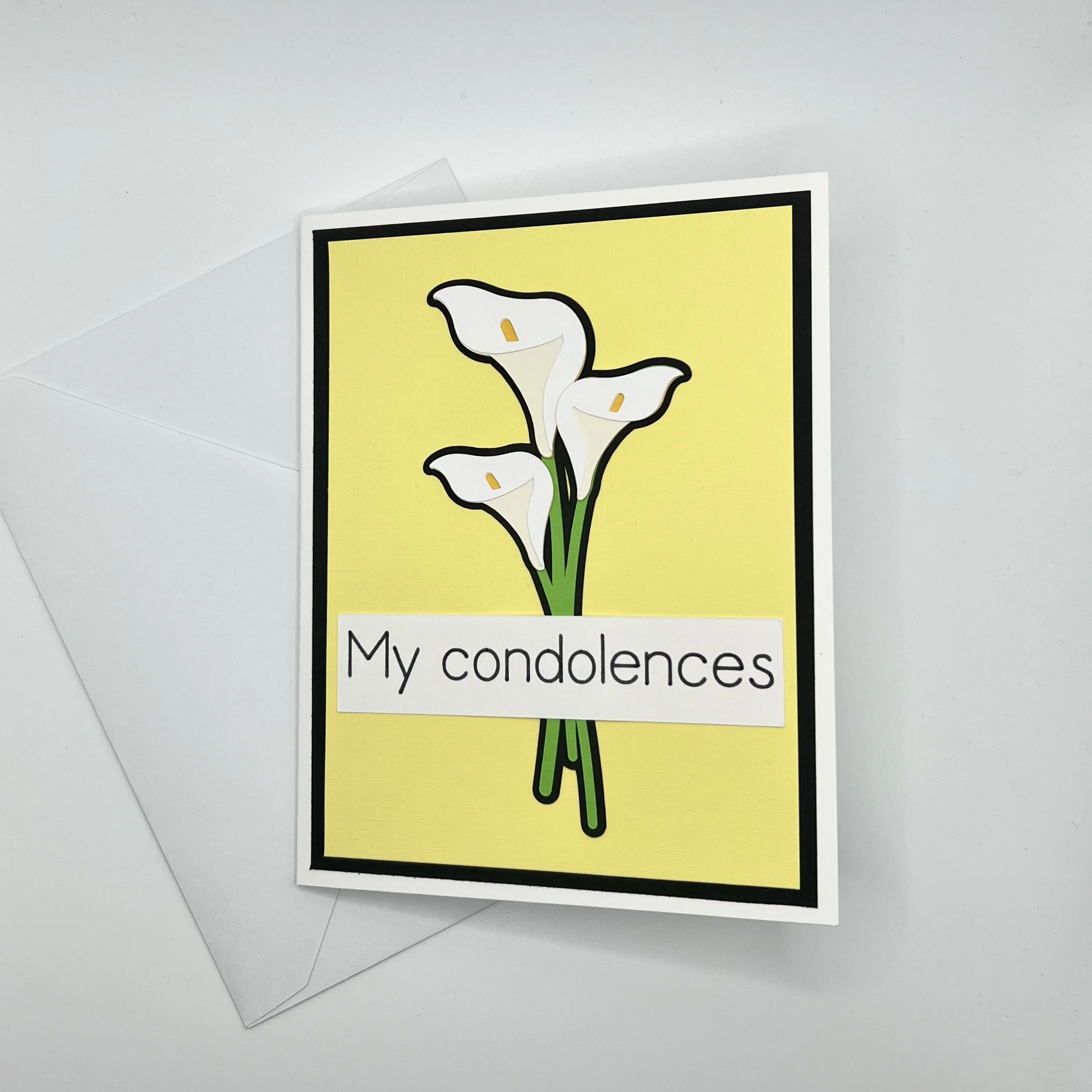 Calla Lily Condolence Card