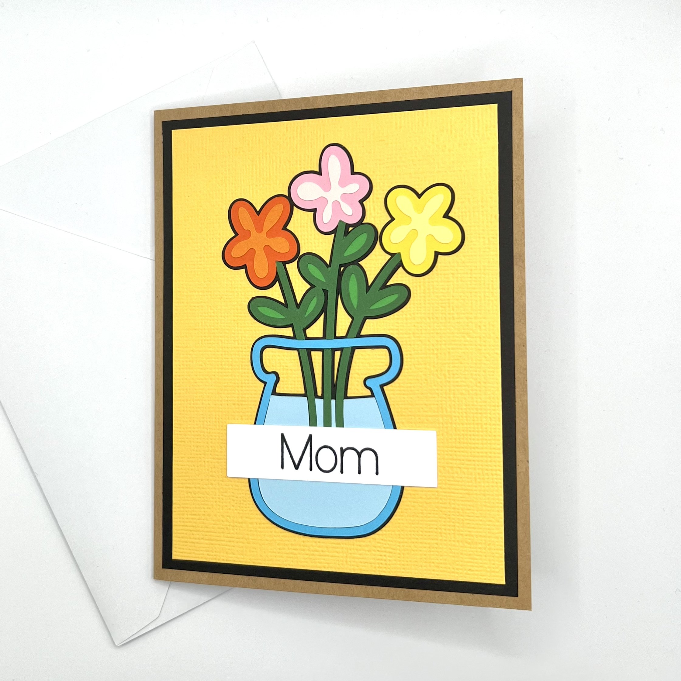 Flower Vase Mom Greeting Card