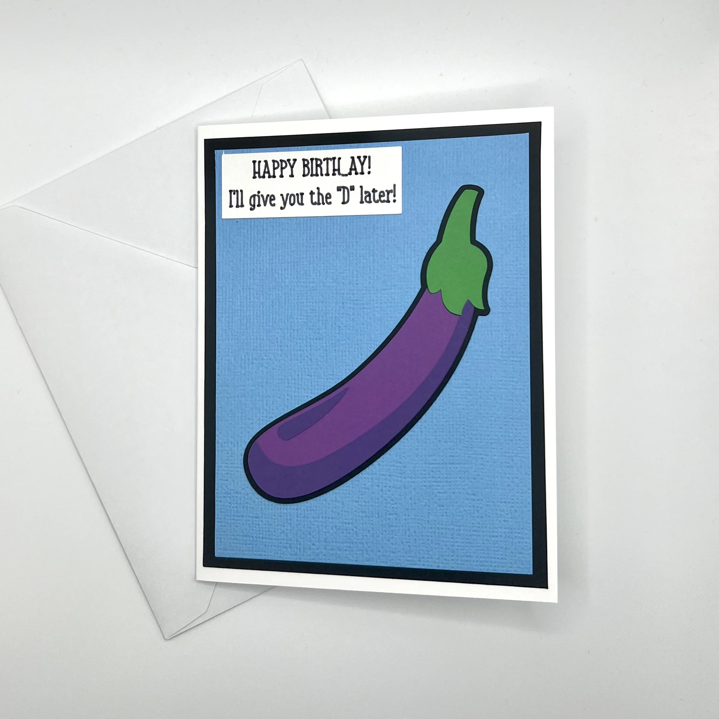 Funny Eggplant Birthday Card