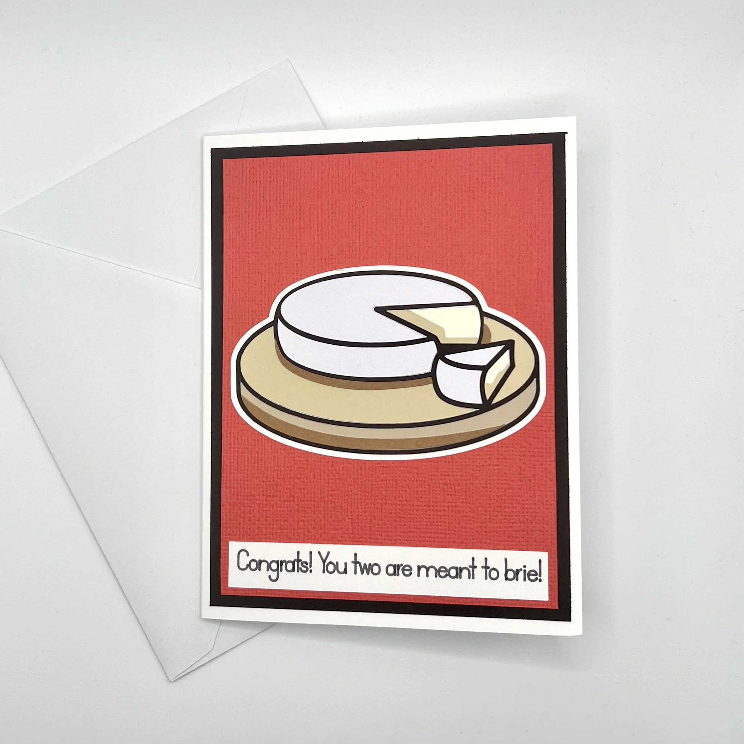 Punny Brie Wedding Card