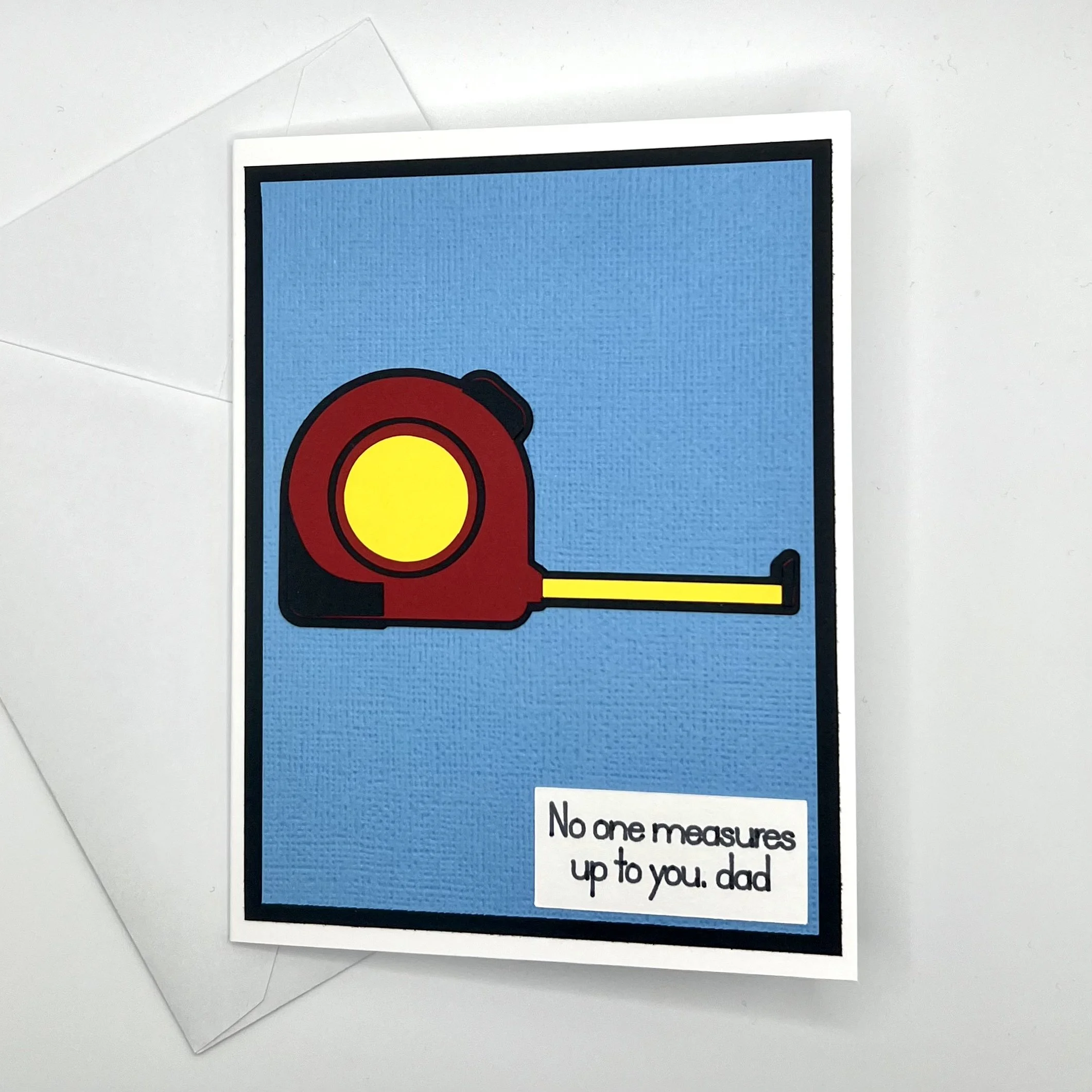 Punny Measuring Tape Dad Card
