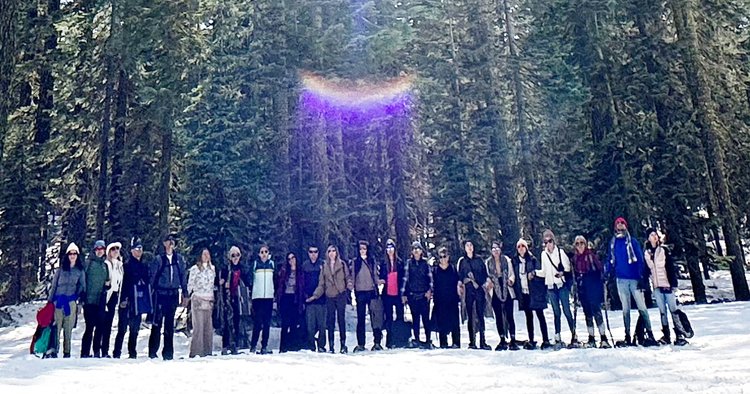 Star Family group in the snow