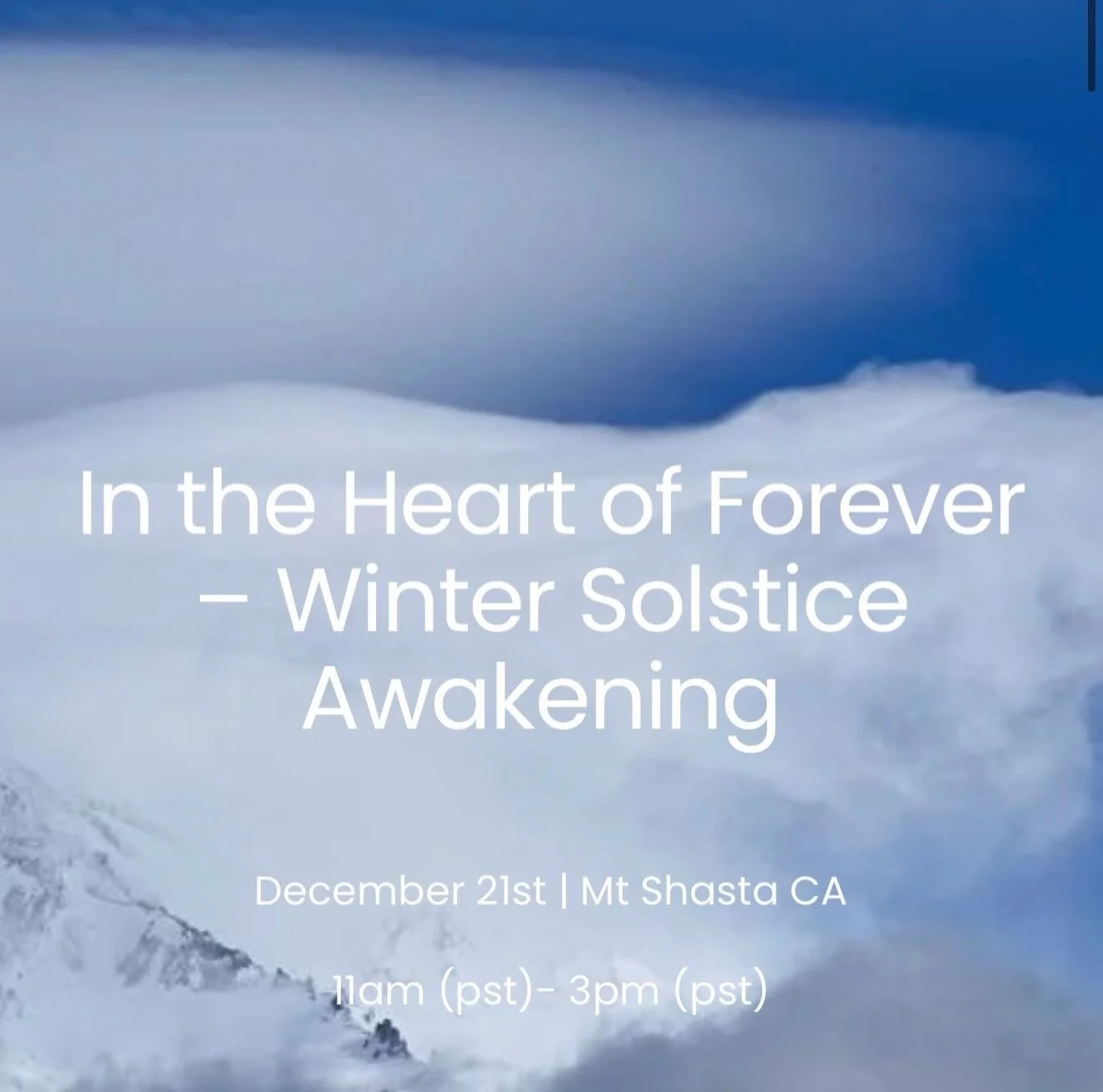 12|21 

In the heart of forever 
Join me 
Live or via zoom 

💜

Paul of Venus 

#MtShastaSpiritualTours

#MtShastaRetreat

#MtShastaGuide

MtShastaVortex

SpiritualRetreatMtShasta

MtShastaTourGuide

MtShastaHealing

MountShastaActivation

MtShastaE