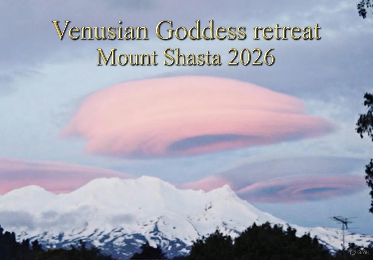AUGUST 14-17TH 2026

The softest frequencies are the eternal frequencies 

If you feel something in your heart that is calling you 
 Or love 

Tickets now available 

💜

Paul of Venus 

https://www.mtshastaspiritualtours.com/goddess

#MtShastaSpirit