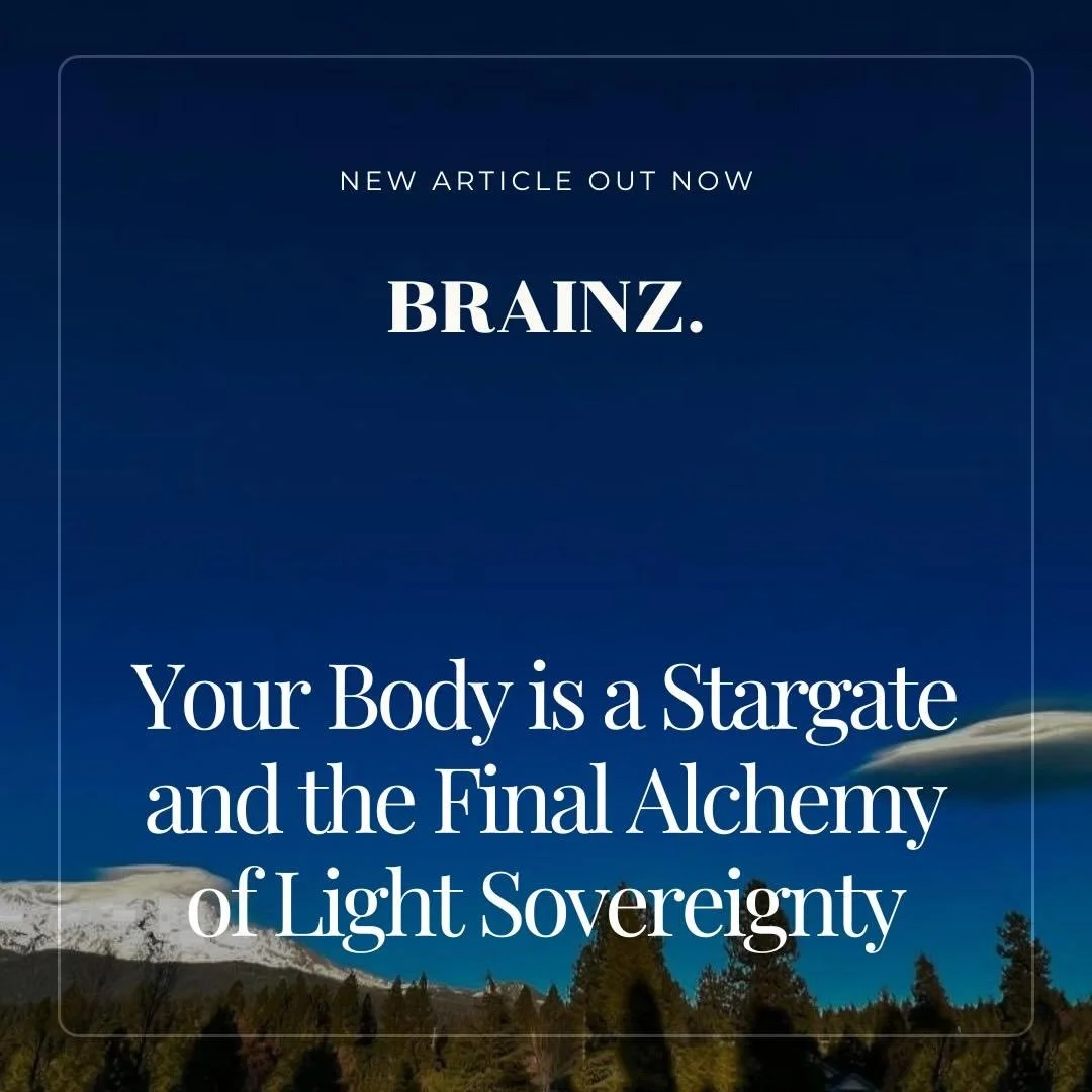 My new transmission is live 
Link in story

https://www.brainzmagazine.com/post/your-body-is-a-stargate-and-the-final-alchemy-of-light-sovereignty

In love from Mt Shasta 

💜

Paul of Venus 

#MtShasta #PaulOfVenus #Starseed #spiritualretreats