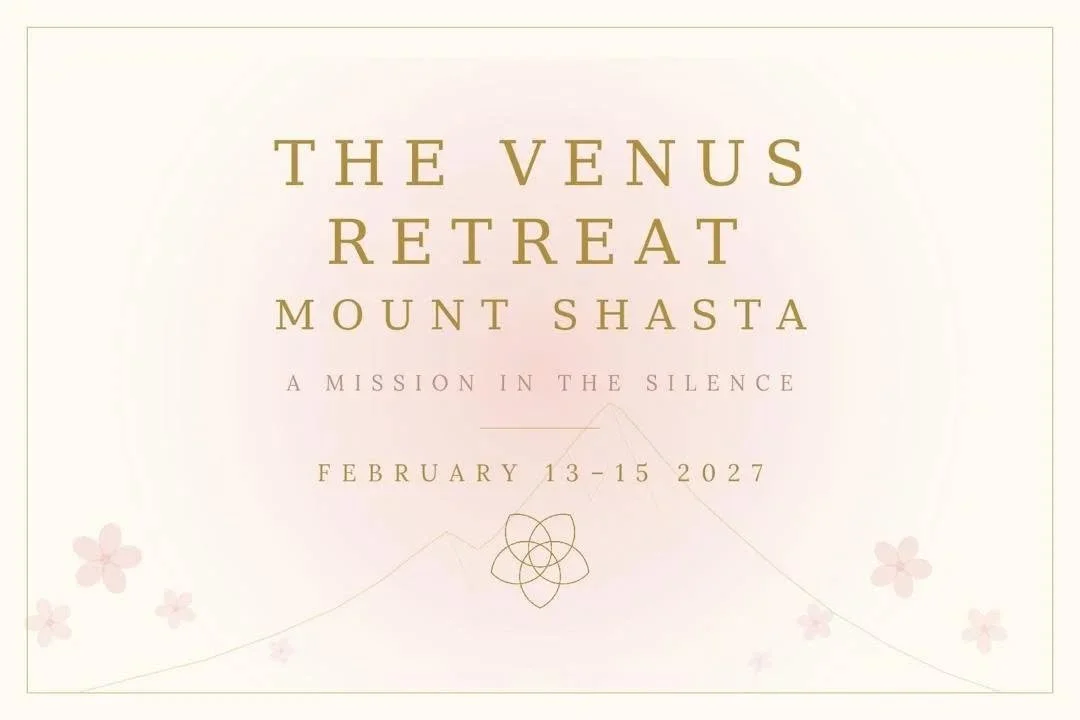 Star Family, the mountain holds a silence that speaks forever.

The Venus Retreat. February 13-15, 2027. Three days on Mount Shasta. We lay upon crystals in the sacred forest. I open spaces where you receive your awakening and direct transmission. I 