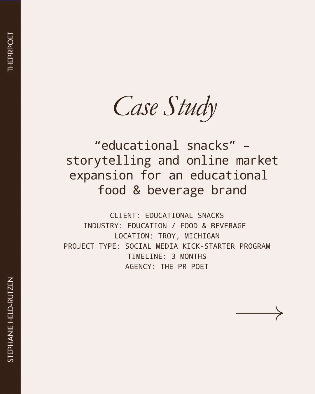 CASE STUDY: Founded in 2010, @educational_snacks is an educational food &amp; beverage brand on a mission to help kids eat right and do well in school. The brand is represented by real people that believe education takes a community and that together