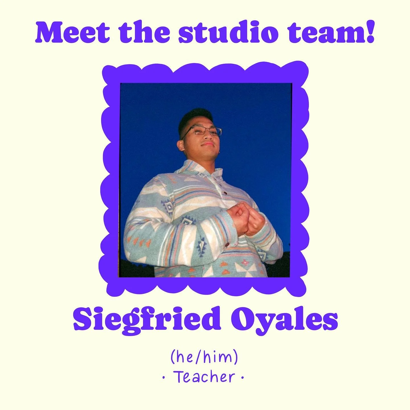 🪼🌓 meet the studio team! 🌓🪼

&ldquo;Greetings, I&rsquo;m Siegfried! I am a maker who enjoys the playfulness and serendipity of ceramics and appreciates the meandering nature of clay. I believe in practicing compassion, pliability, mellowness, cur