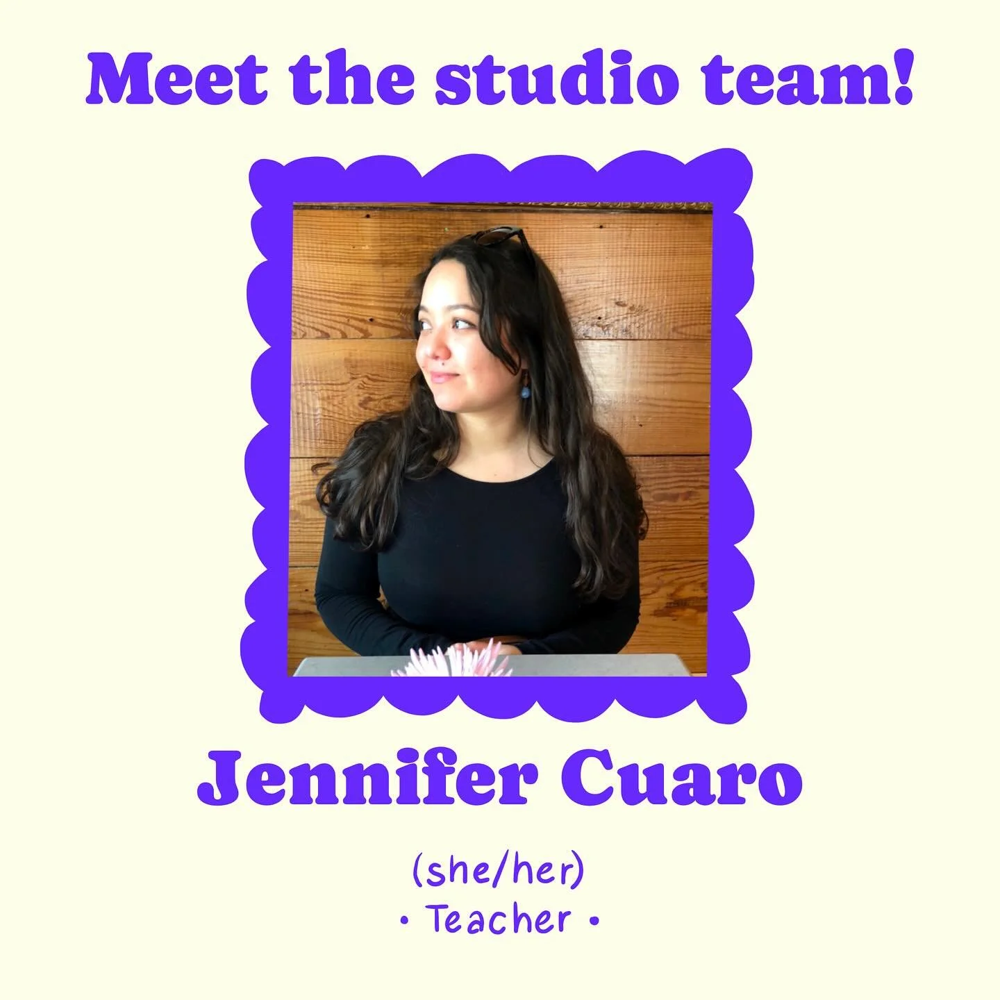 🪼🌓 meet the studio team! 🌓🪼

Jennifer Cuaro is a cross-disciplinary artist with a background in materials science. Her work explores structure, texture, and transformation via curiosity about the physical properties of clay and an appreciation of