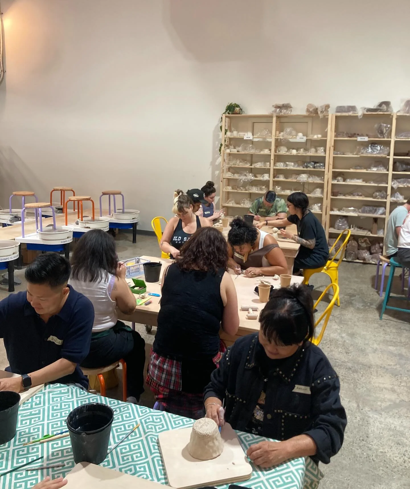 🏳️&zwj;🌈✨Queer clay night! ✨🏳️&zwj;🌈

Join our studio&rsquo;s second queer clay night this Friday 1/30! Tickets are on our website (link in bio)

Discounted tickets available for BIPOC! 

📷: cute scenes from last queer clay night!