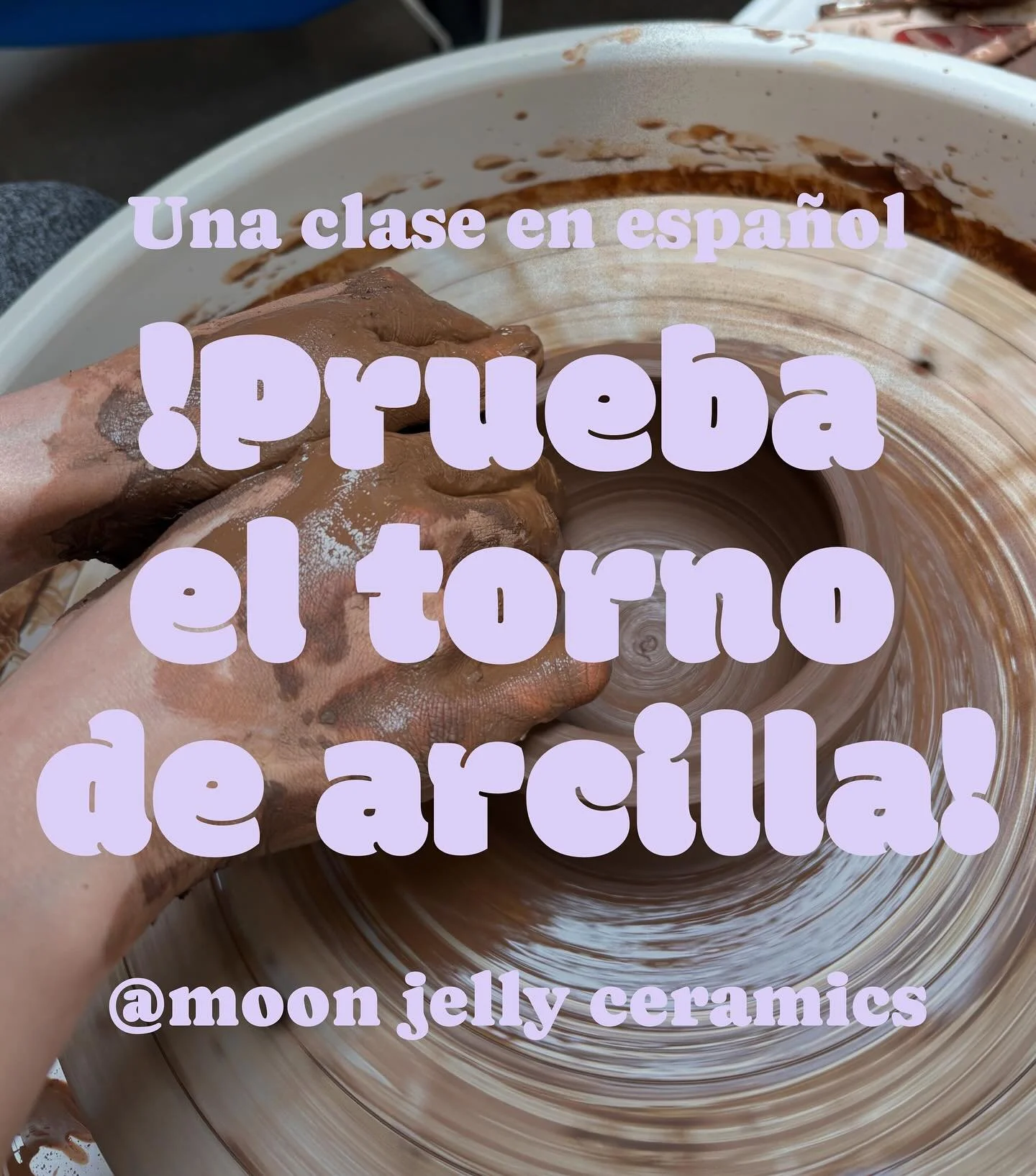 🎉 &iexcl;Pruebra el torno de arcilla! 🎉

Nuestra maestra es biling&uuml;es por lo que no es necesario que hables Espa&ntilde;ol perfecto, &iexcl;solo tienes que intentarlo! Perfecto para practicar tu Espa&ntilde;ol o compartir tiempo con tu familia
