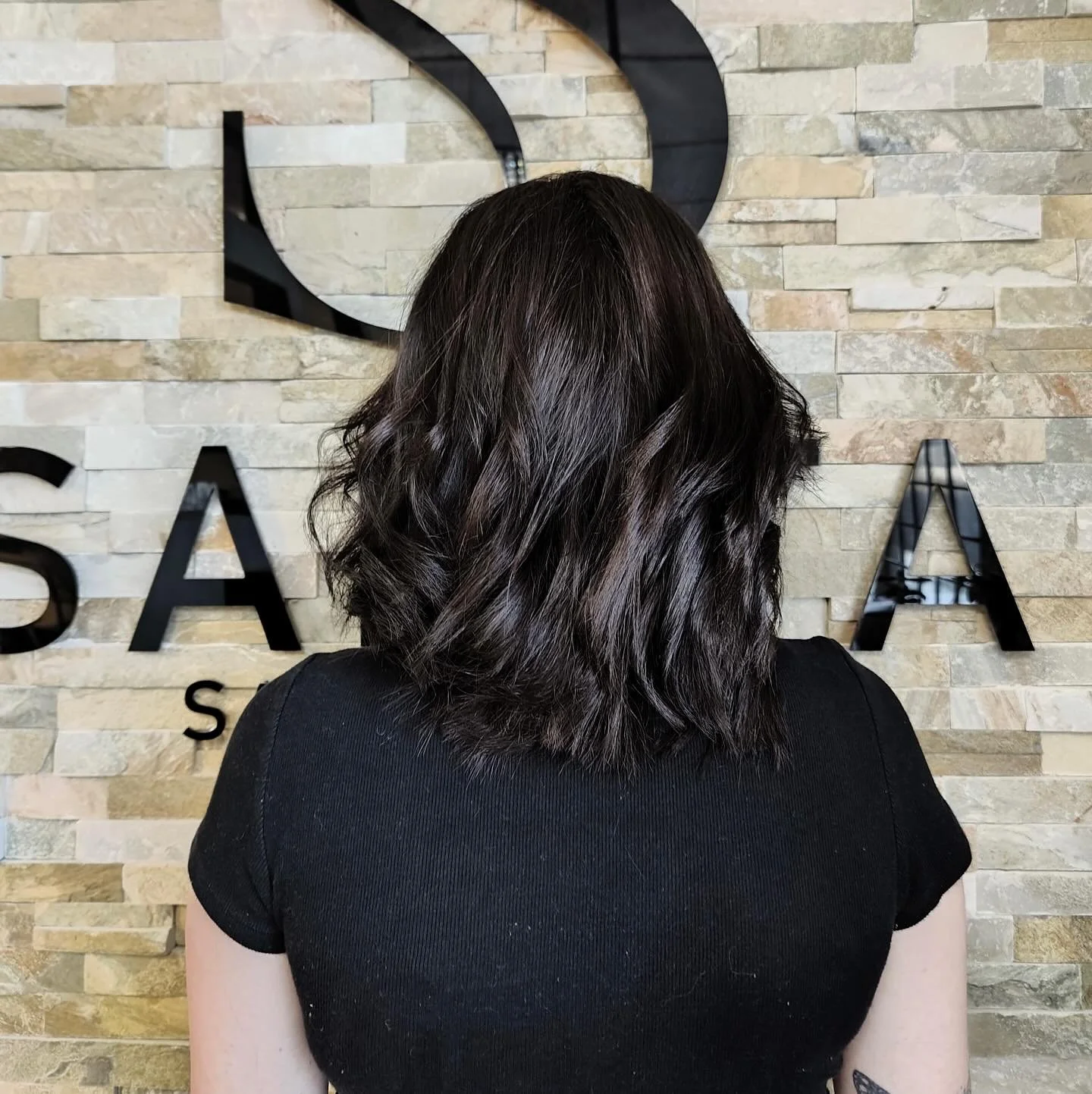 We gave her a clean cut to remove the weight and styled it soft and smooth. #haircaretips #haircut #explore #stylist #londonontario