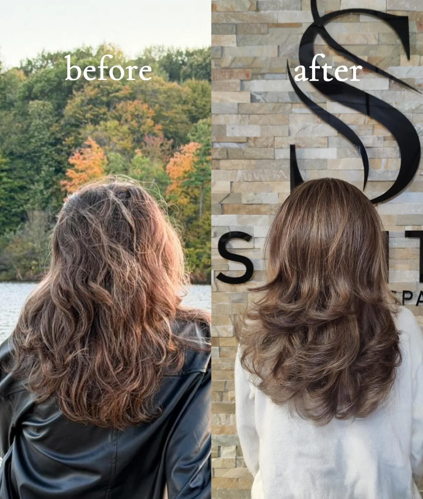Nothing makes us happier than turning a bad color experience into a confident smile. Perfect soft balayage for this beauty. #hair #hairstylist #haircut #balayge #londonontario #explore