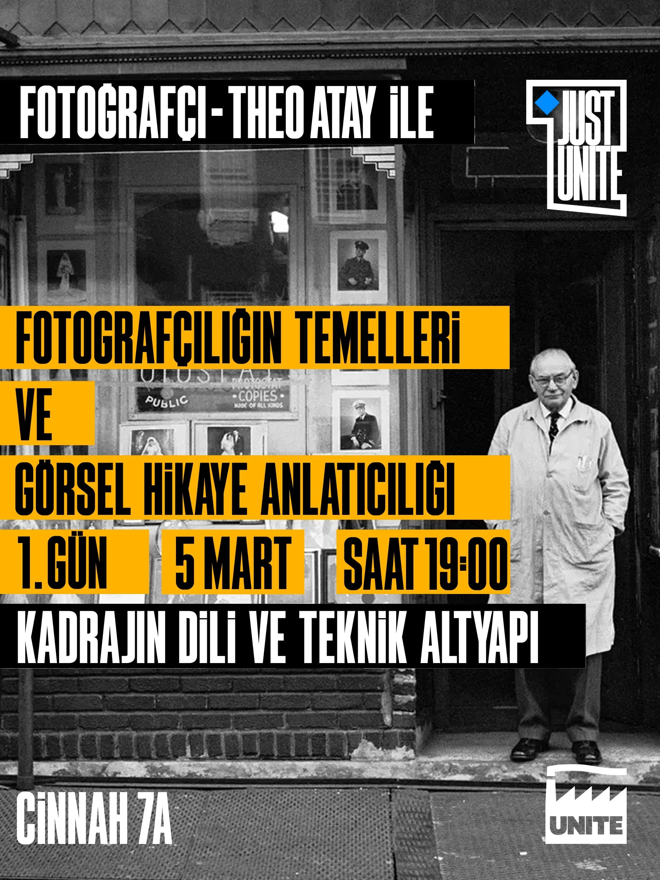 Theo atay ile fotoğrafçılığın temelleri ve görsel hikaye anlatıcılığı - 1. Gün