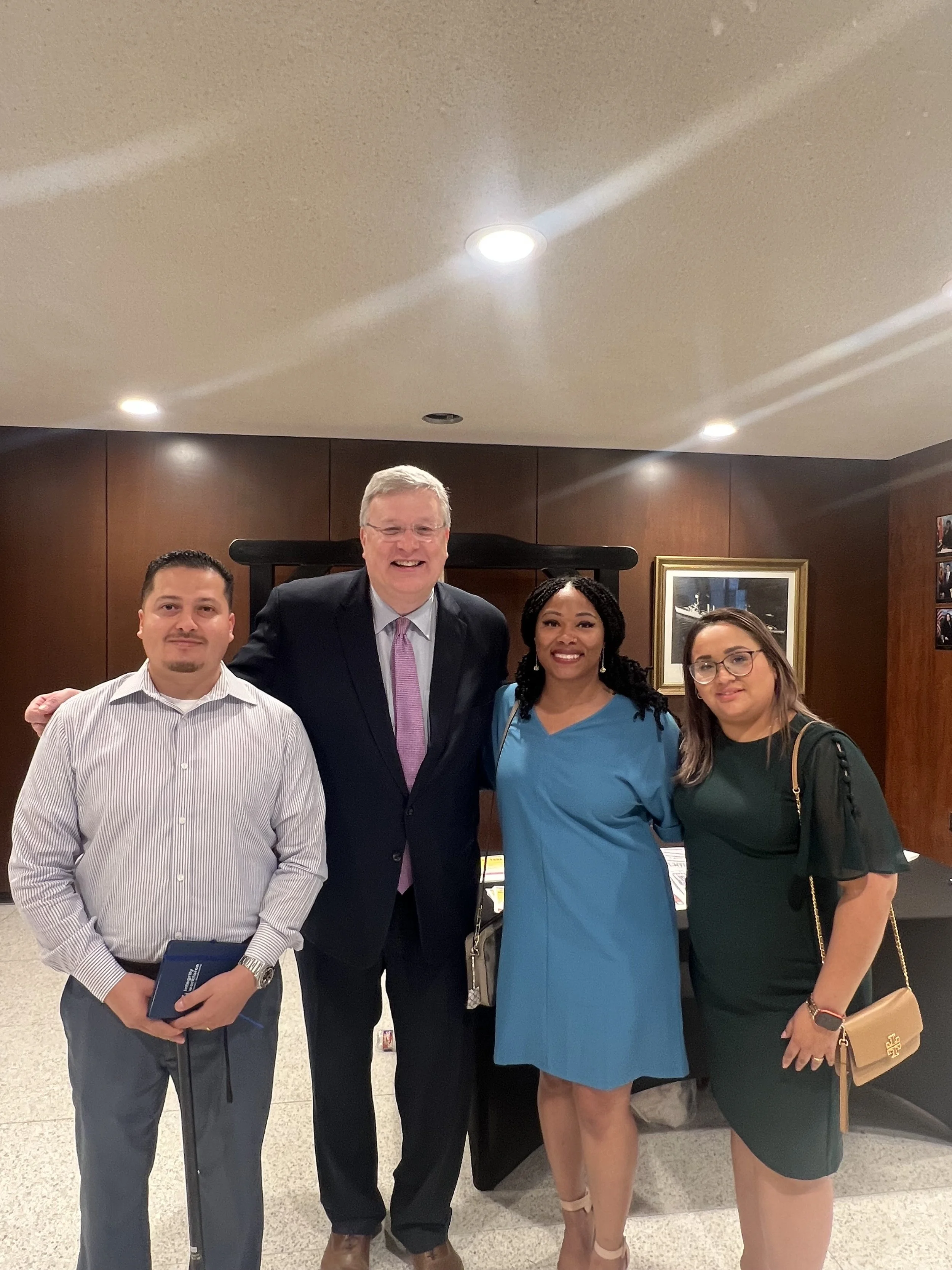 Keyshuna Cole attending Hispanic Heritage Event in Memphis, TN, pictured with the Mayor.