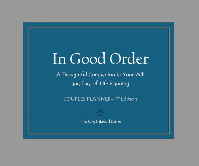In Good Order- COUPLES PLANNER (downloadable resource)