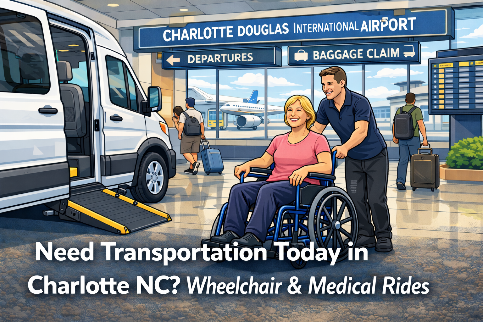 Need Transportation Today in Charlotte NC? Wheelchair and Medical Ride Options