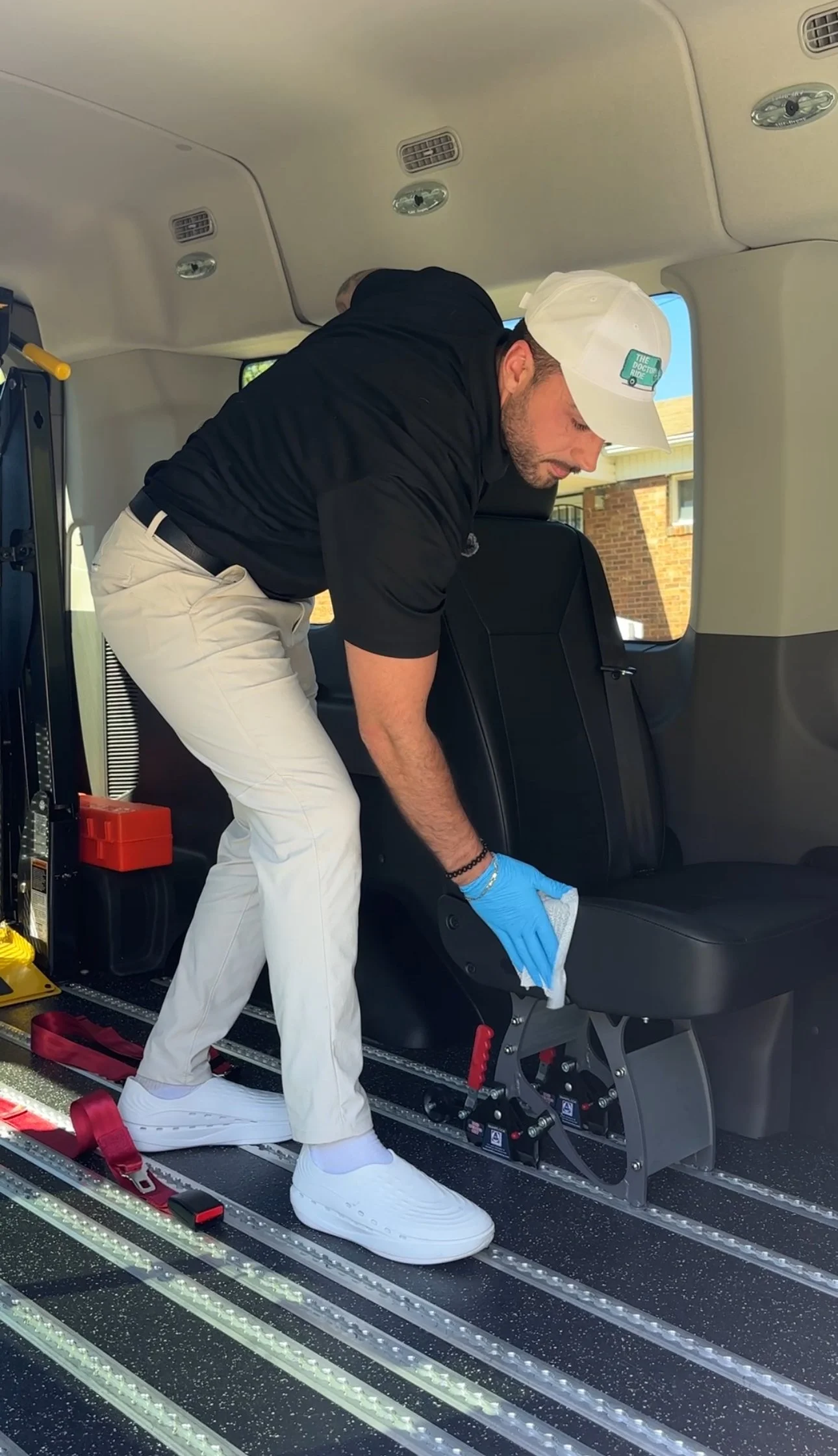 We sanitize each vehicle between bookings.