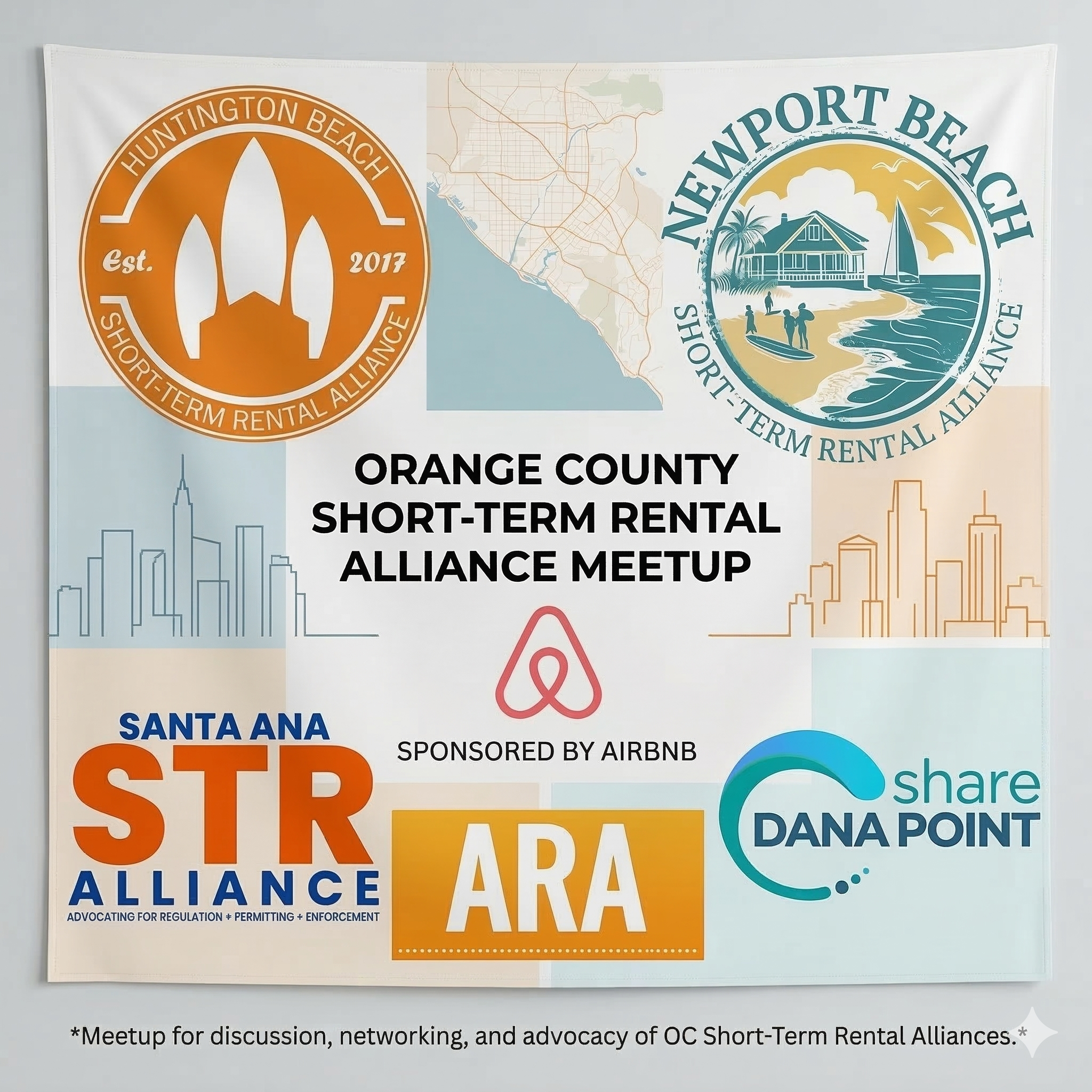 Tuesday Event: Orange County STR Owners &amp; Managers Meet Up with AirBNB &amp; Local STR Alliances from Across the County