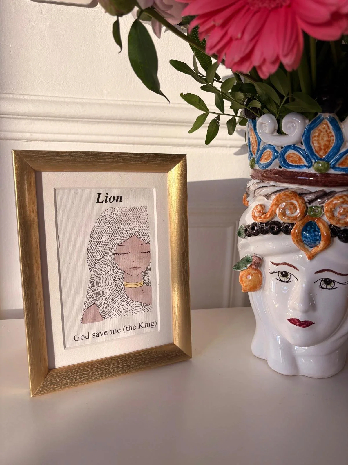 Carte de voeux - Lion