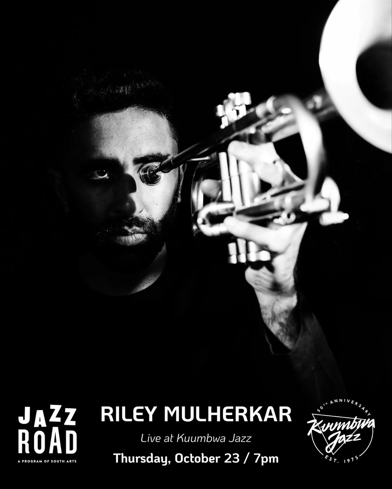 Can&rsquo;t wait to make my debut at @kuumbwajazz next month with @chrispattishall on 🎹, @pocketb on 🎻, and @jburgerdrums on 🥁. 

Shoutout to @weirdhours for capturing this poster shot.

And huge thanks to @jazzroadgrants for their generous suppor