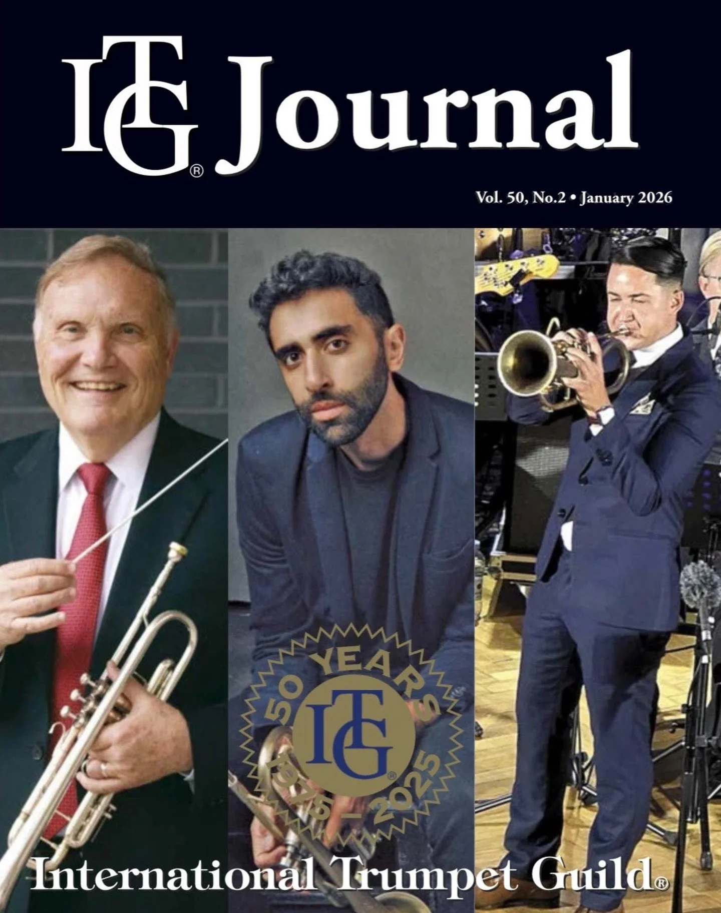 I grew up listening to Phil Smith&rsquo;s Orchestral Excerpts for Trumpet so I had to do a double take here! Honored to be on the cover of the @trumpetguildofficial Journal &mdash; especially since it gave me a chance to hang with the best of the bes