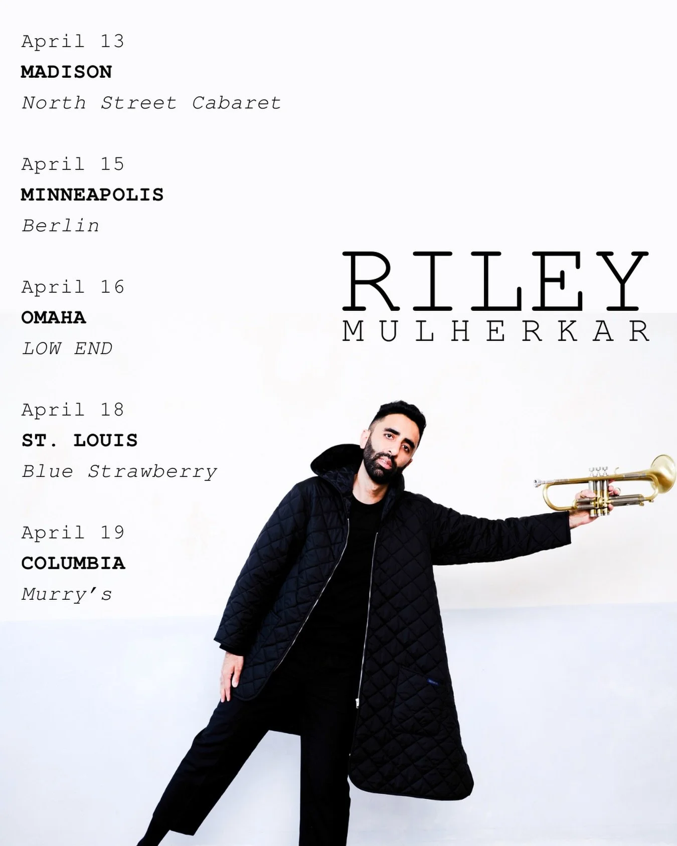 MIDWEST TOUR 🚌
So excited to bring the band back on the road for our first tour of 2026. I&rsquo;ll be joined by @chrispattishall, @pocketb, and @jburgerdrums to present music from the debut album and some top secret new songs we&rsquo;re working on