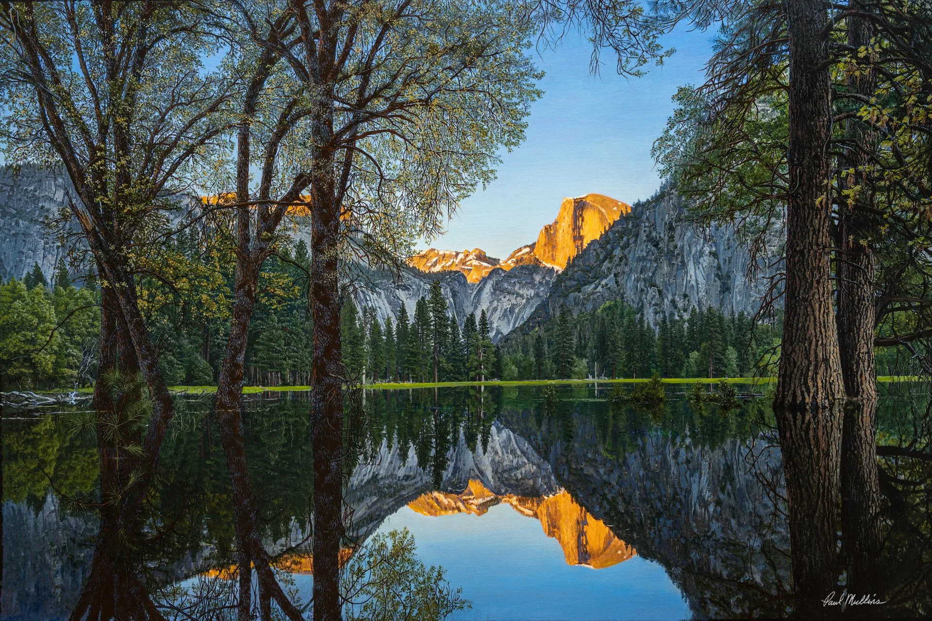 Meadow lake Half Dome Painting