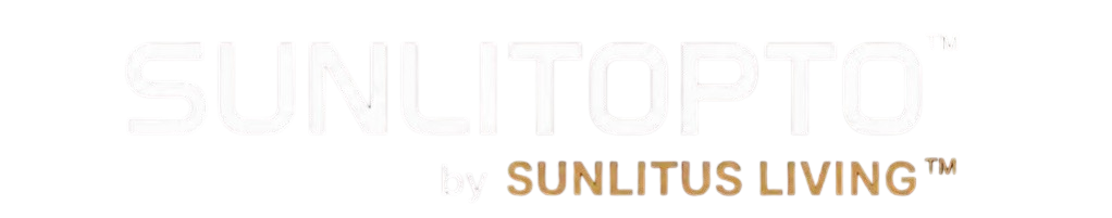 Sunlitost logo with stylized text and a small trademark symbol.