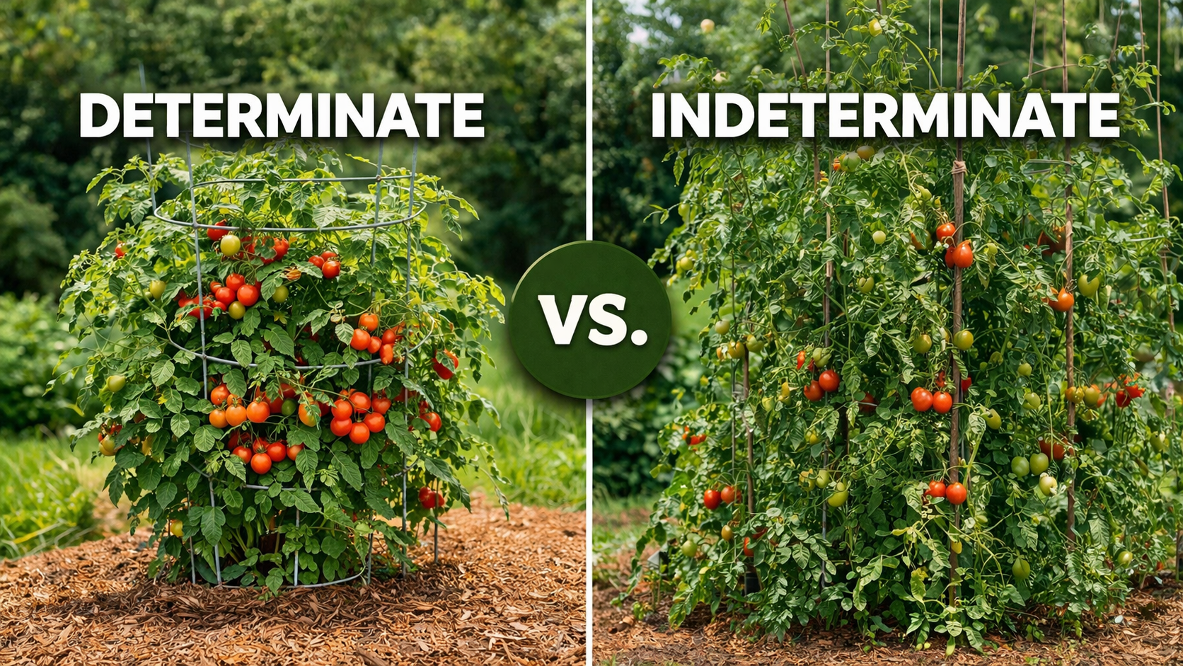 Determinate vs. Indeterminate Tomatoes — Start With The Harvest In Mind
