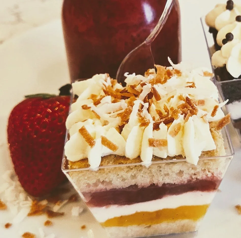 Tropical Mango Coconut Mousse Shooter