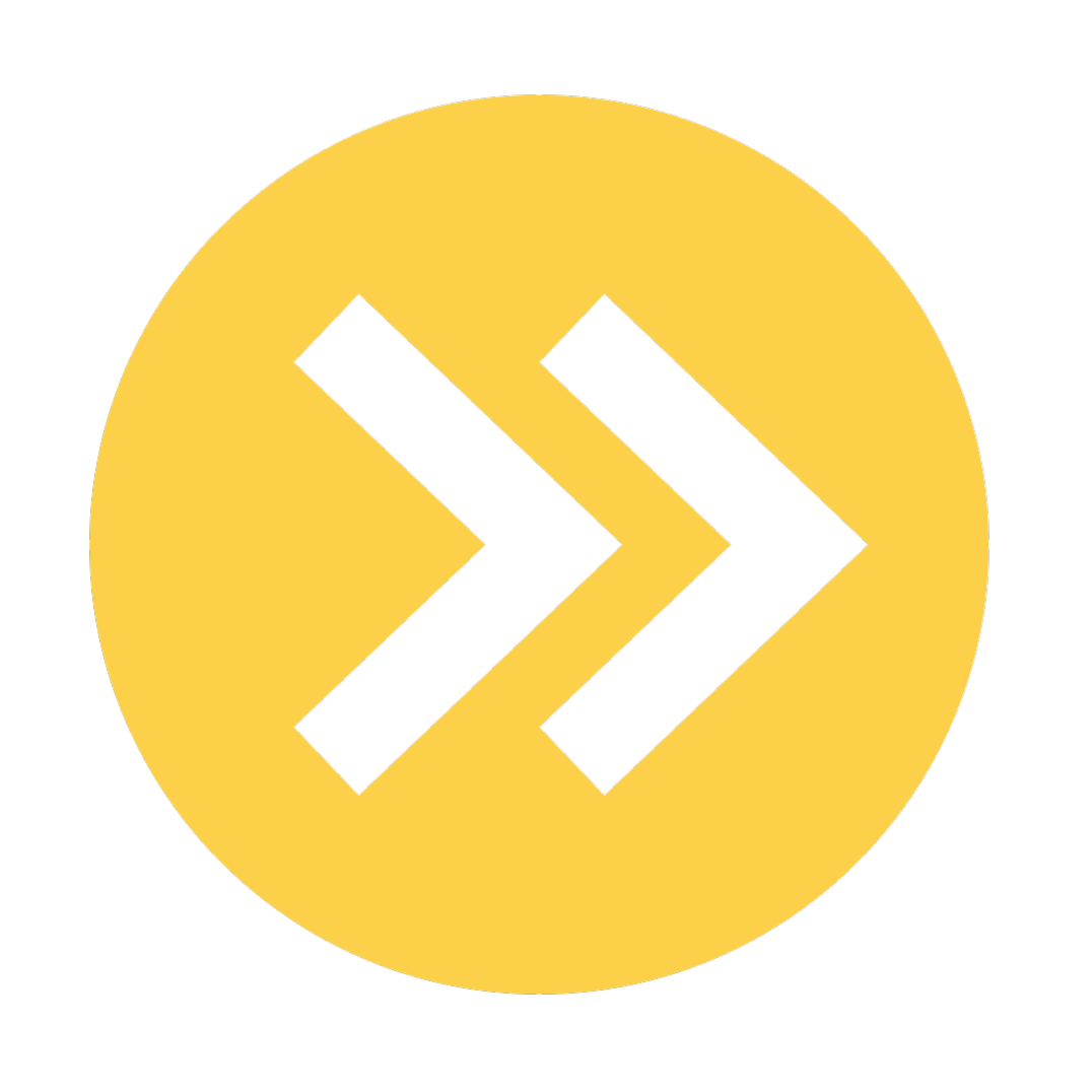 Yellow circle with arrows pointing right indicating upcoming work