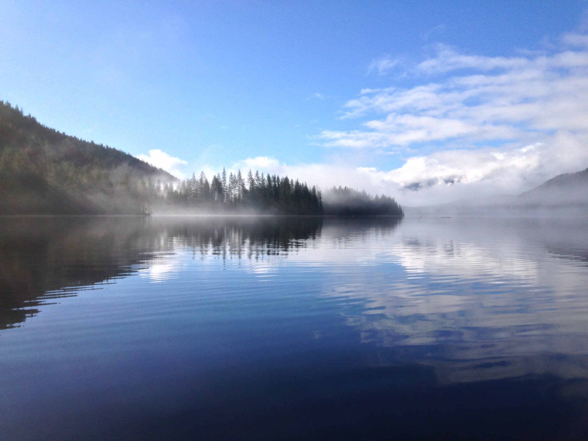 Misty Morning Lake