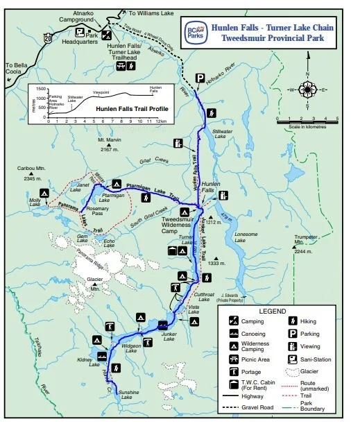 Turner lake Chain Map