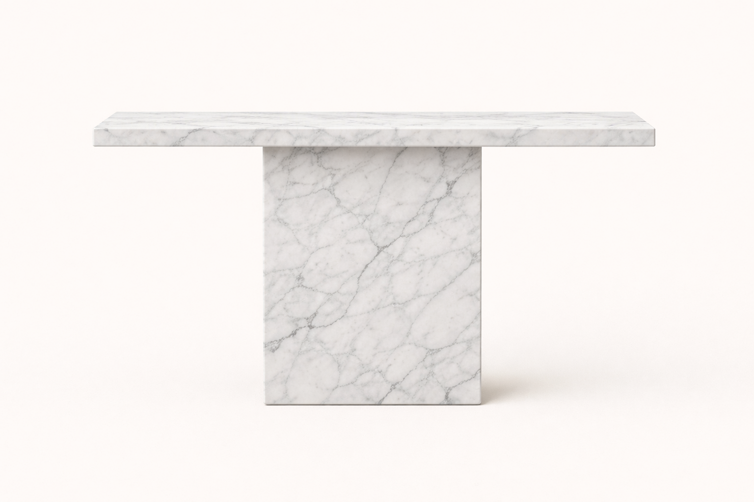 Terra Console Table - White Carrara Marble
